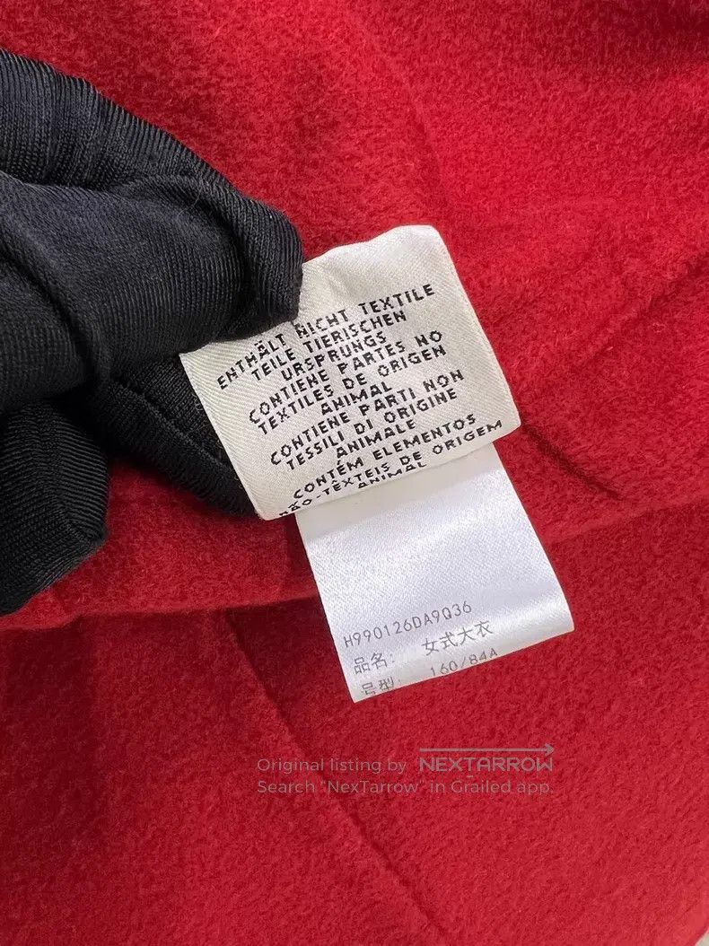 Hermes Hermes Red Collar Tie Cashmere Coat Size XS / US 0-2 / IT 36-38 - 8 Thumbnail