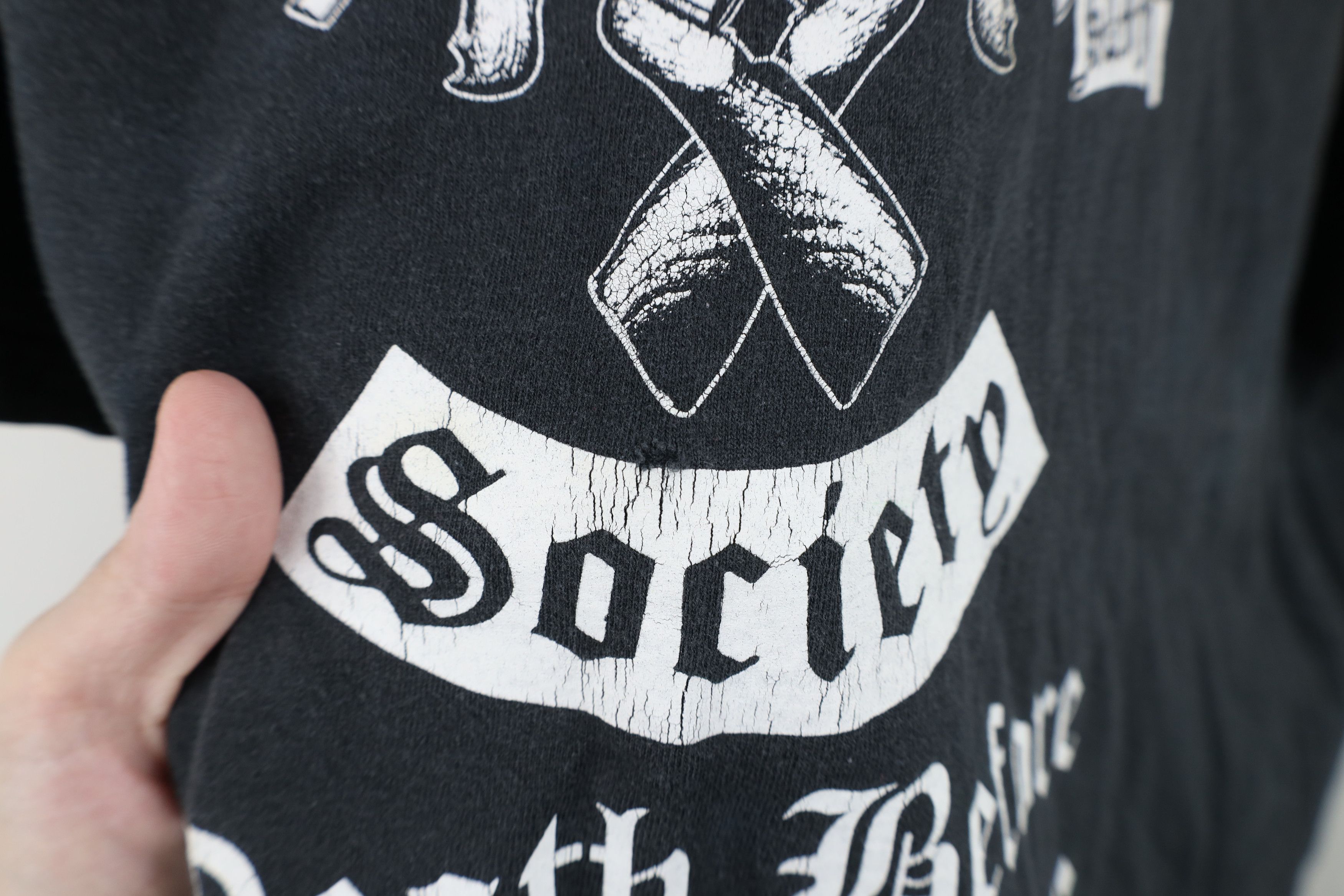 Vintage Vintage Label Society Death Before Dishonor Band T-Shirt Size US XXL / EU 58 / 5 - 6 Thumbnail