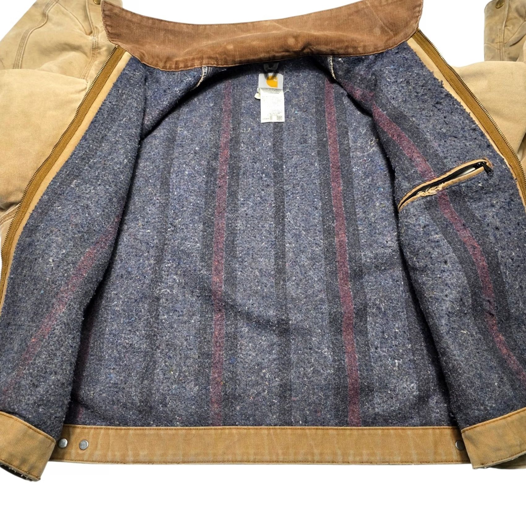 Carhartt VINTAGE Carhartt Jacket Detroit J01 BRN Lined Size 50 90's Distressed Brown Size US M / EU 48-50 / 2 - 4 Thumbnail