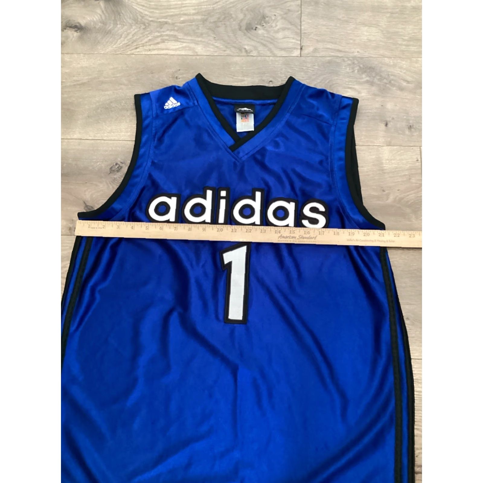 Adidas VINTAGE 2002 Adidas Streetball Basketball Jersey T Mac 1 Tracy McGrady Large Blue Retro Mens Size US L / EU 52-54 / 3 - 6 Thumbnail