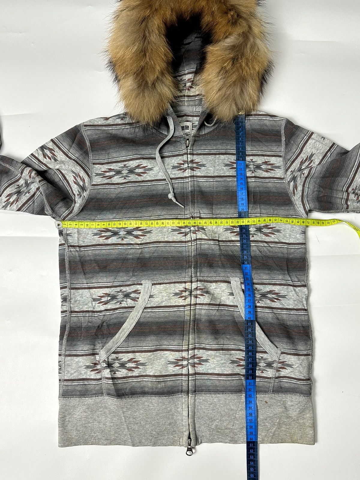 Hysteric Glamour × If Six Was Nine × Japanese Brand Navajo Fur Ziphoodie Style Uniqlo Size US S / EU 44-46 / 1 - 6 Thumbnail