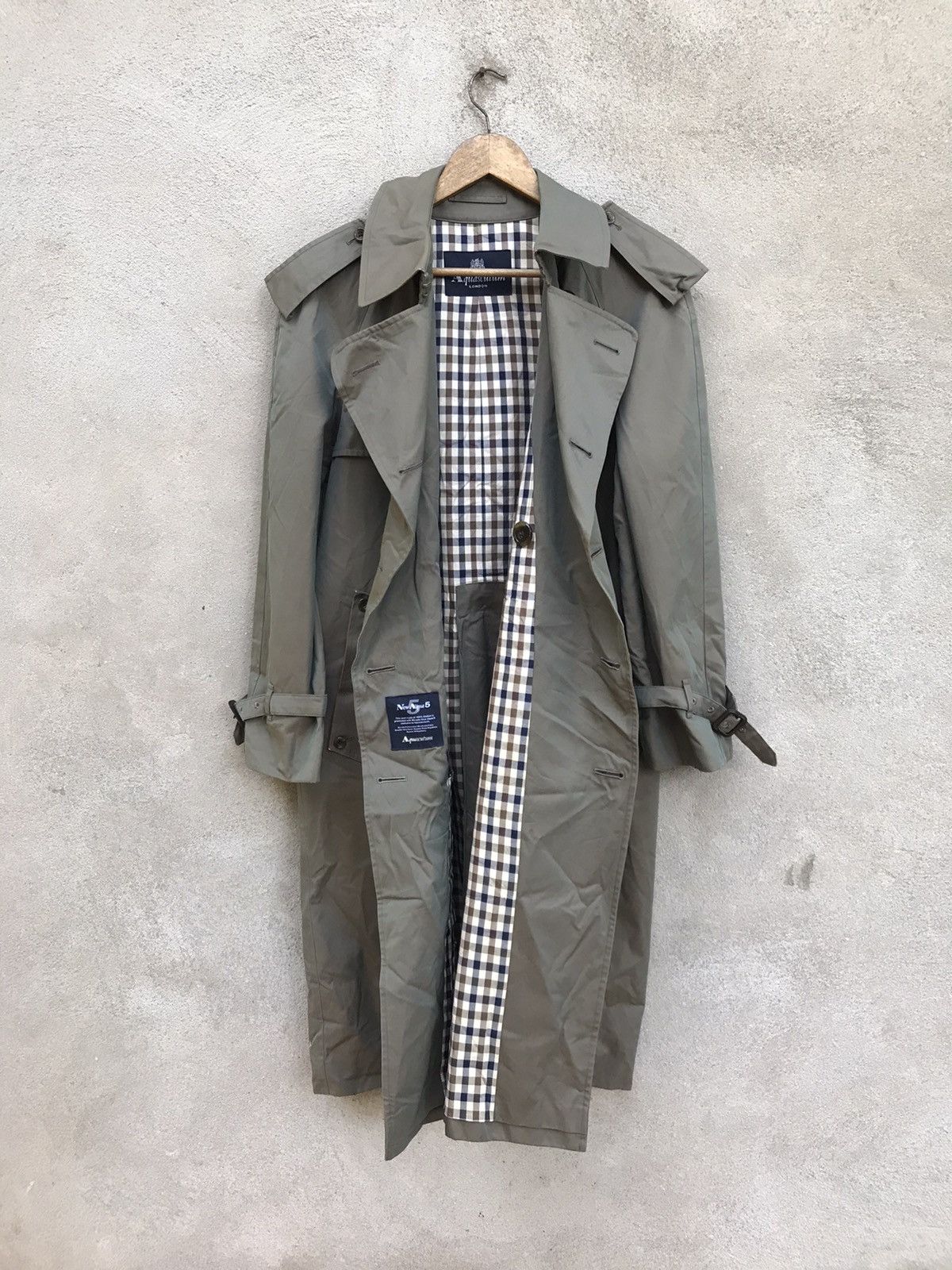 Aquascutum × Beauty Beast VINTAGE AQUASCUTUM LONDON TRENCH COAT JACKET Size US M / EU 48-50 / 2 - 4 Thumbnail