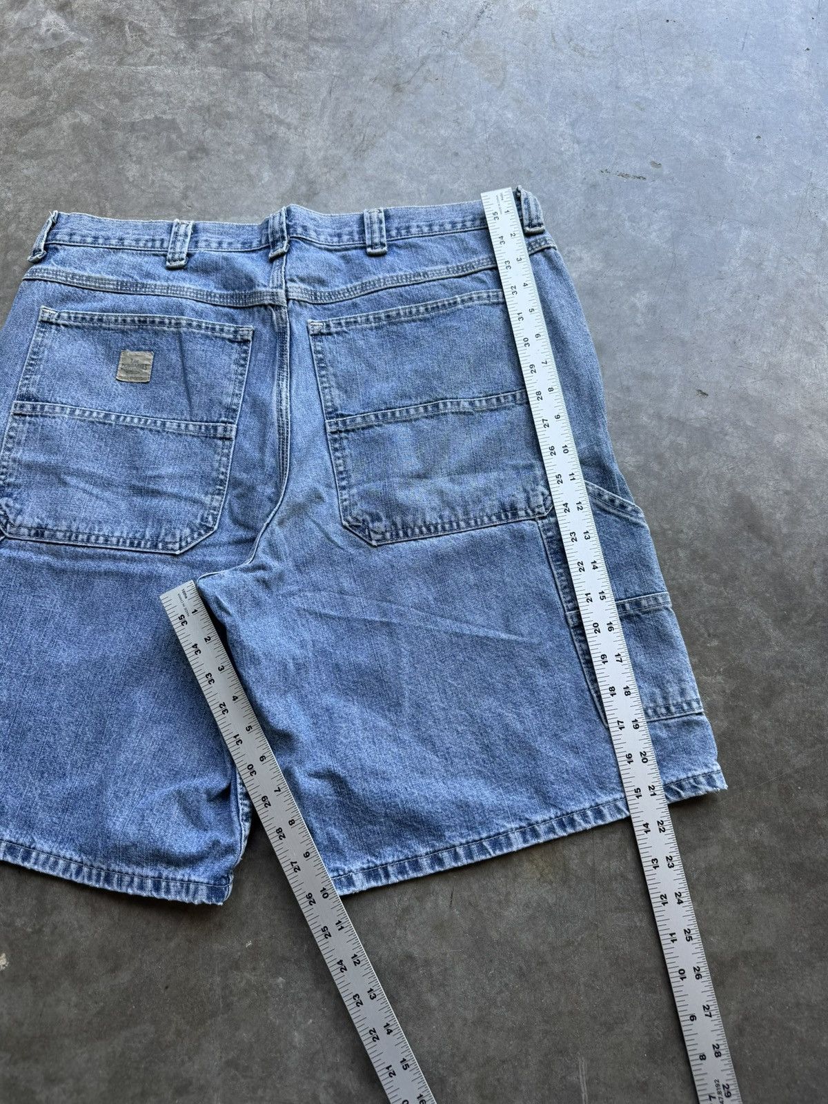 Lee Vintage 90’s/00’s Lee Carpenter Baggy Denim Jean Shorts Size US 36 / EU 52 - 6 Thumbnail