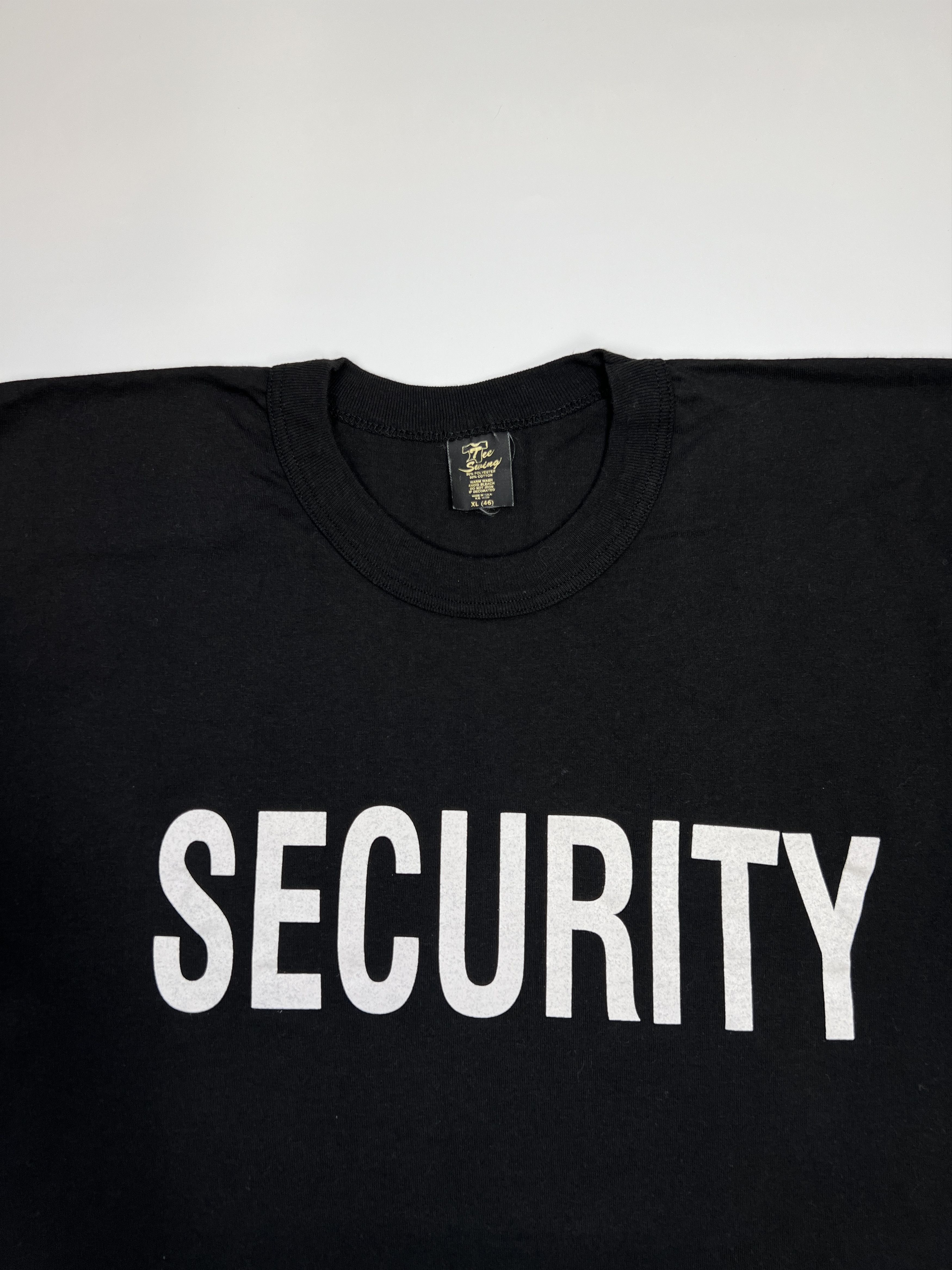 Vintage Vintage 90s Security Printed Tee Single Stitch Vetmo Style Size US L / EU 52-54 / 3 - 3 Thumbnail