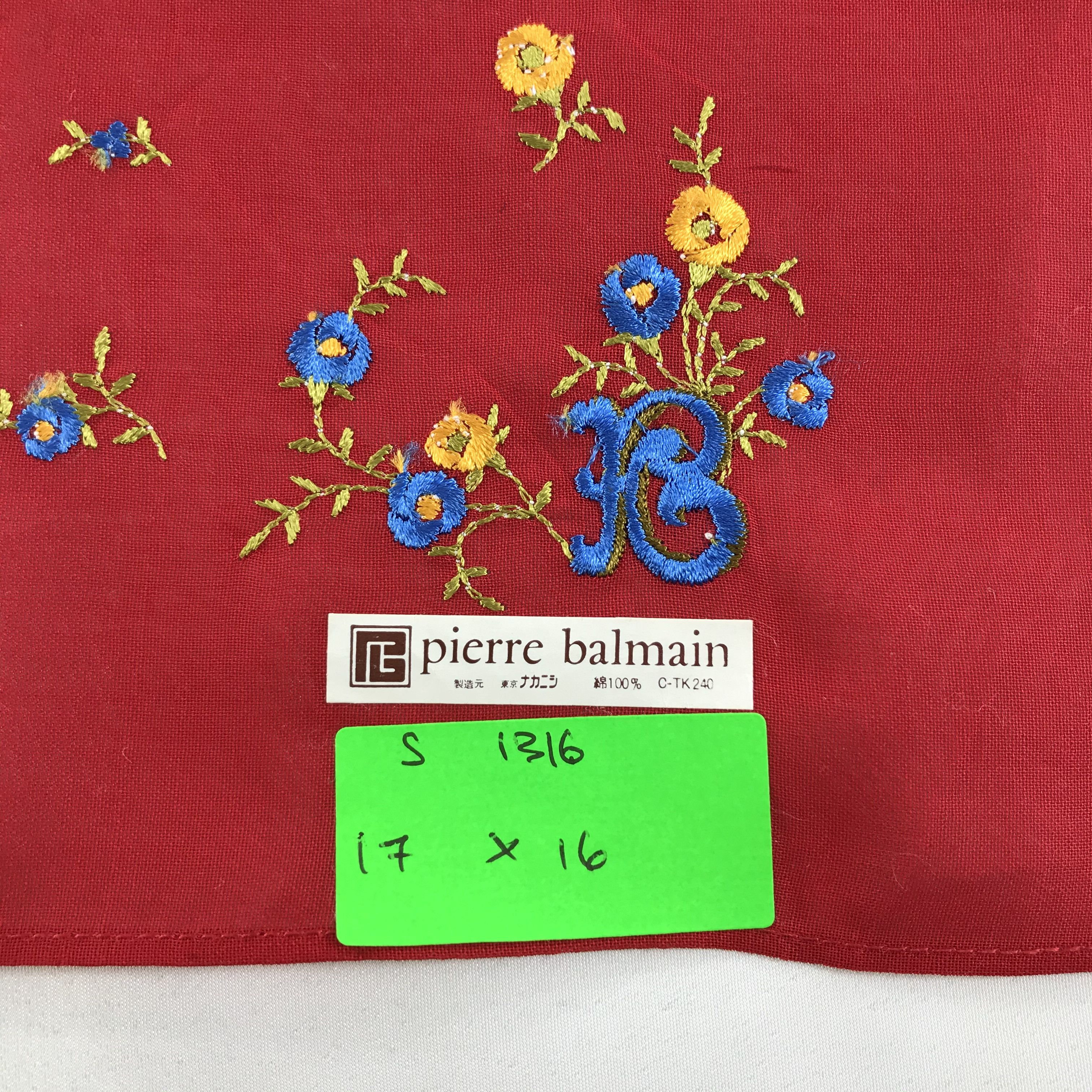 Pierre Balmain × Vintage Pierre Balmain Bandana / Handkerchief / Neckerchief - S1316 Size ONE SIZE - 5 Thumbnail