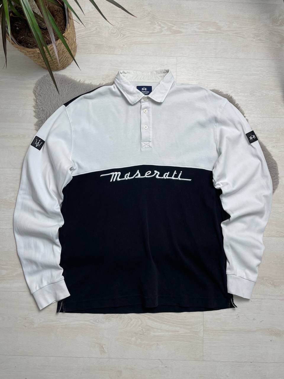 La Martina Maserati Rugby Sweatshirt Oversized Center Logo