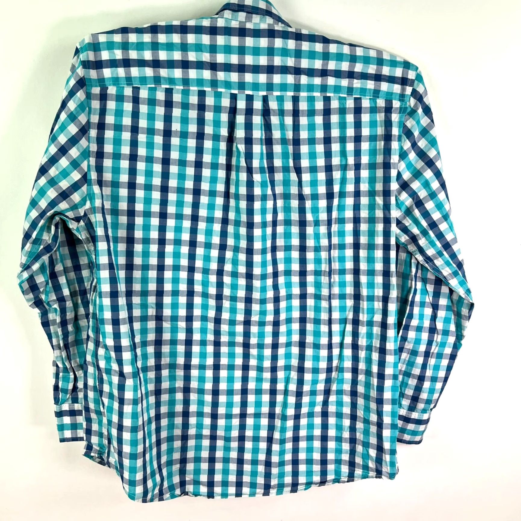 Tommy Bahama Tommy Bahama Button-Up Shirt Plaid Long Sleeve Mens L Blue Size US L / EU 52-54 / 3 - 7 Thumbnail
