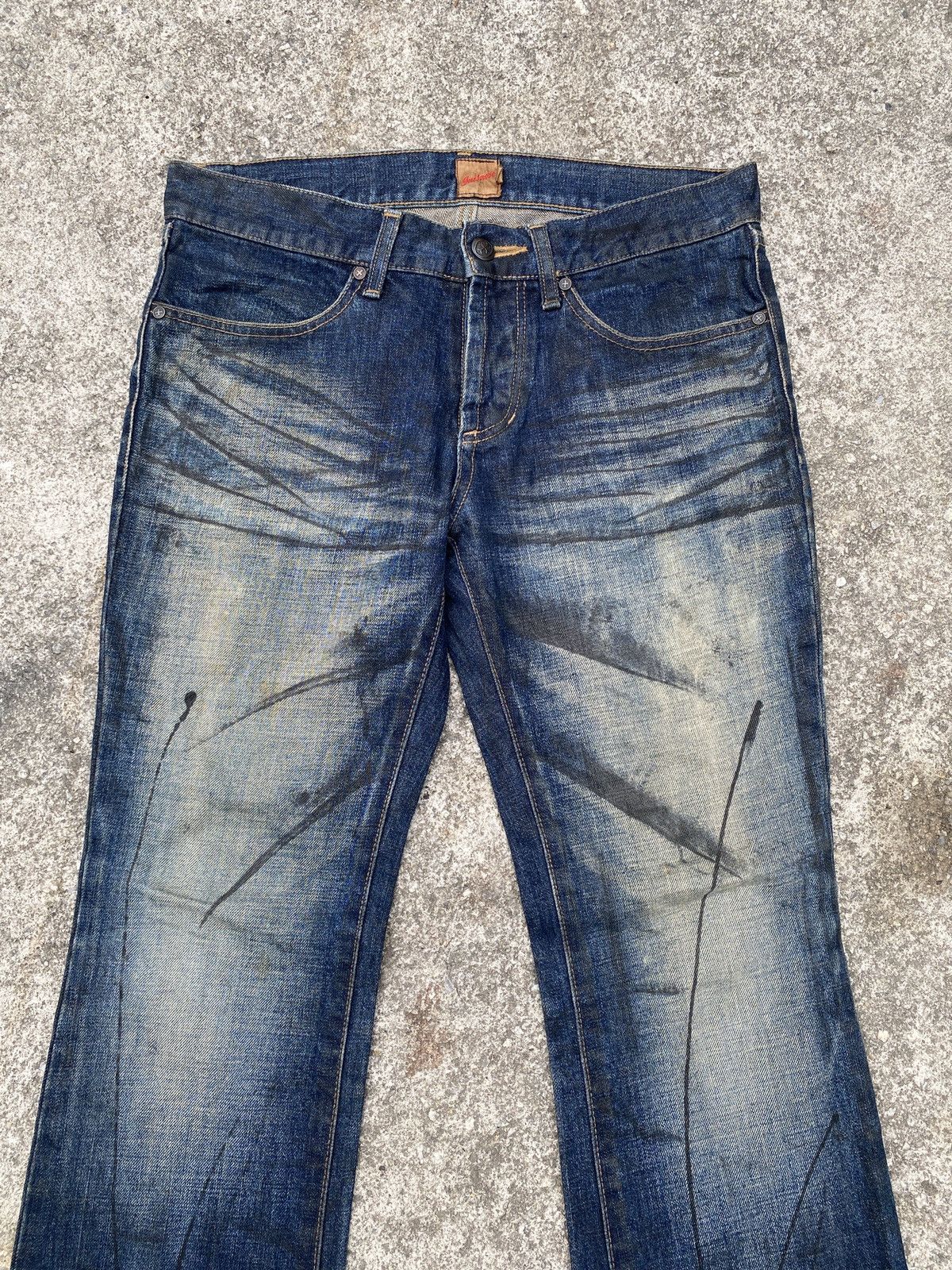 Jack Rose Japan Claws Mark Design Flare Denim