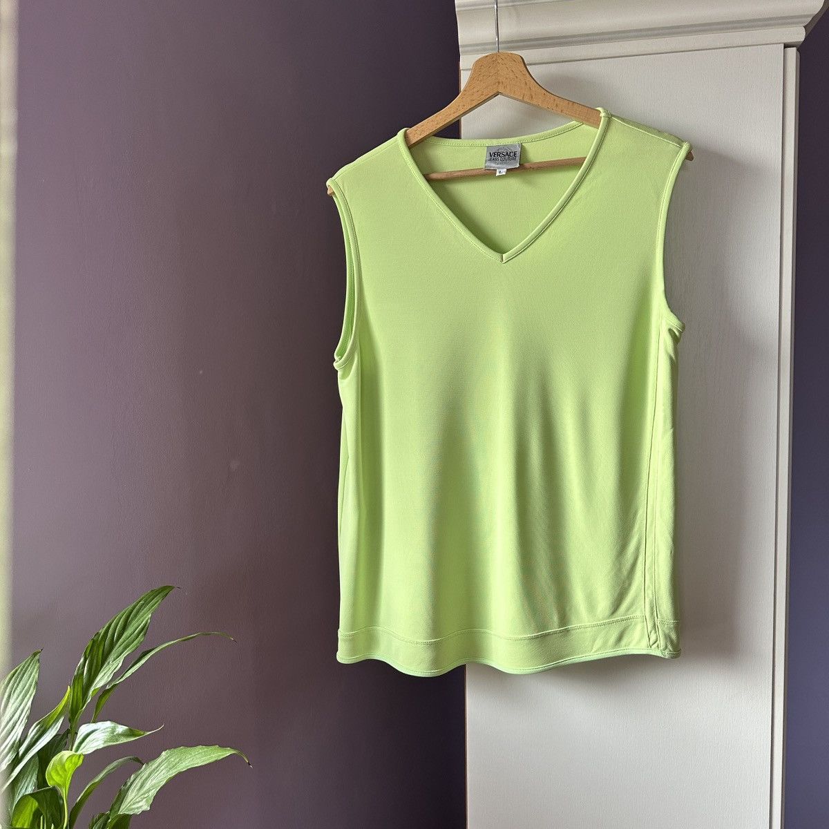 Versace Jeans Couture Vintage 90s Versace Jeans Couture Tank Top Blouse T-Shirt L Size L / US 10 / IT 46 - 2 Thumbnail