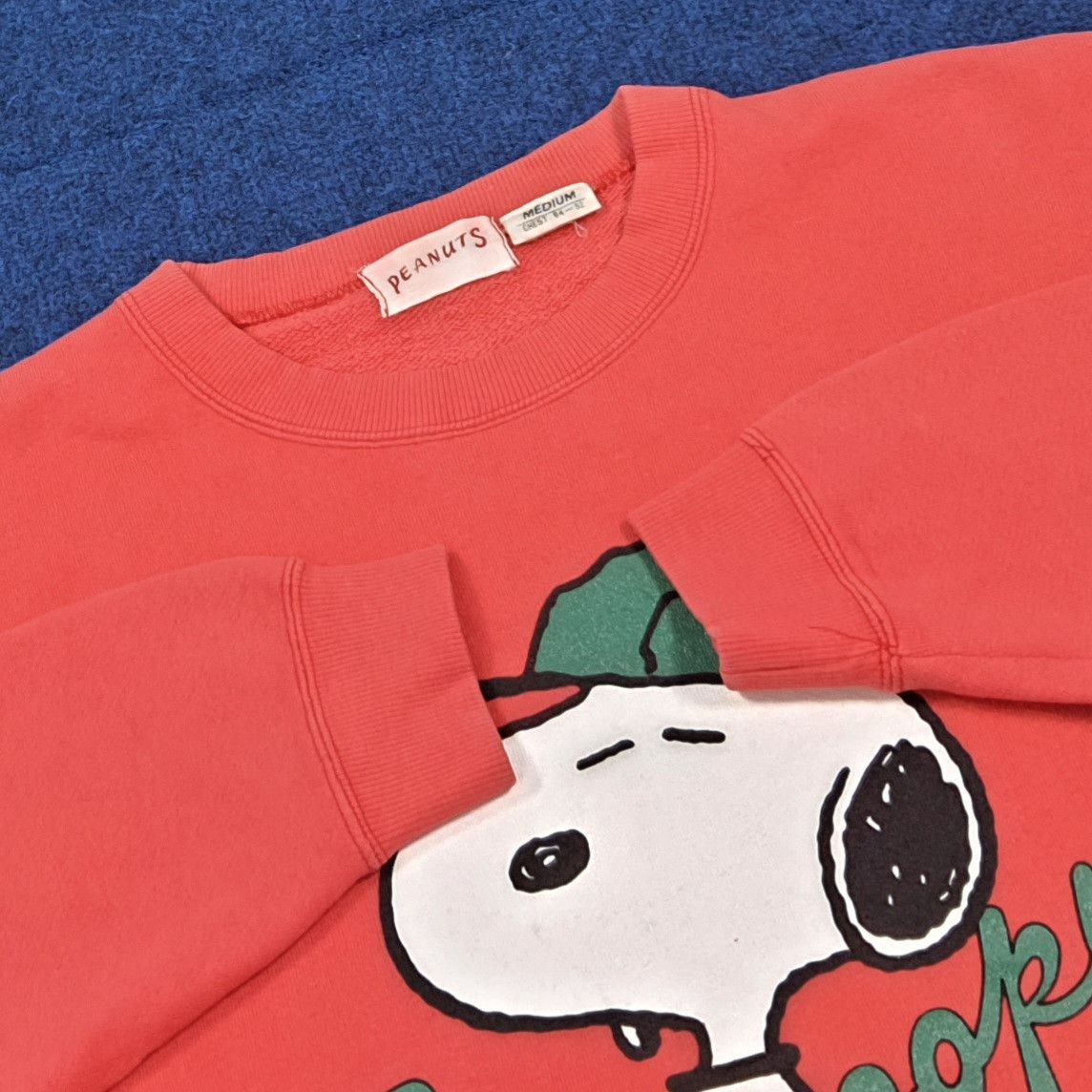 Peanuts Vintage 90s Snoopy Peanuts Baseball Sweatshirt C306N15 Size US M / EU 48-50 / 2 - 4 Thumbnail