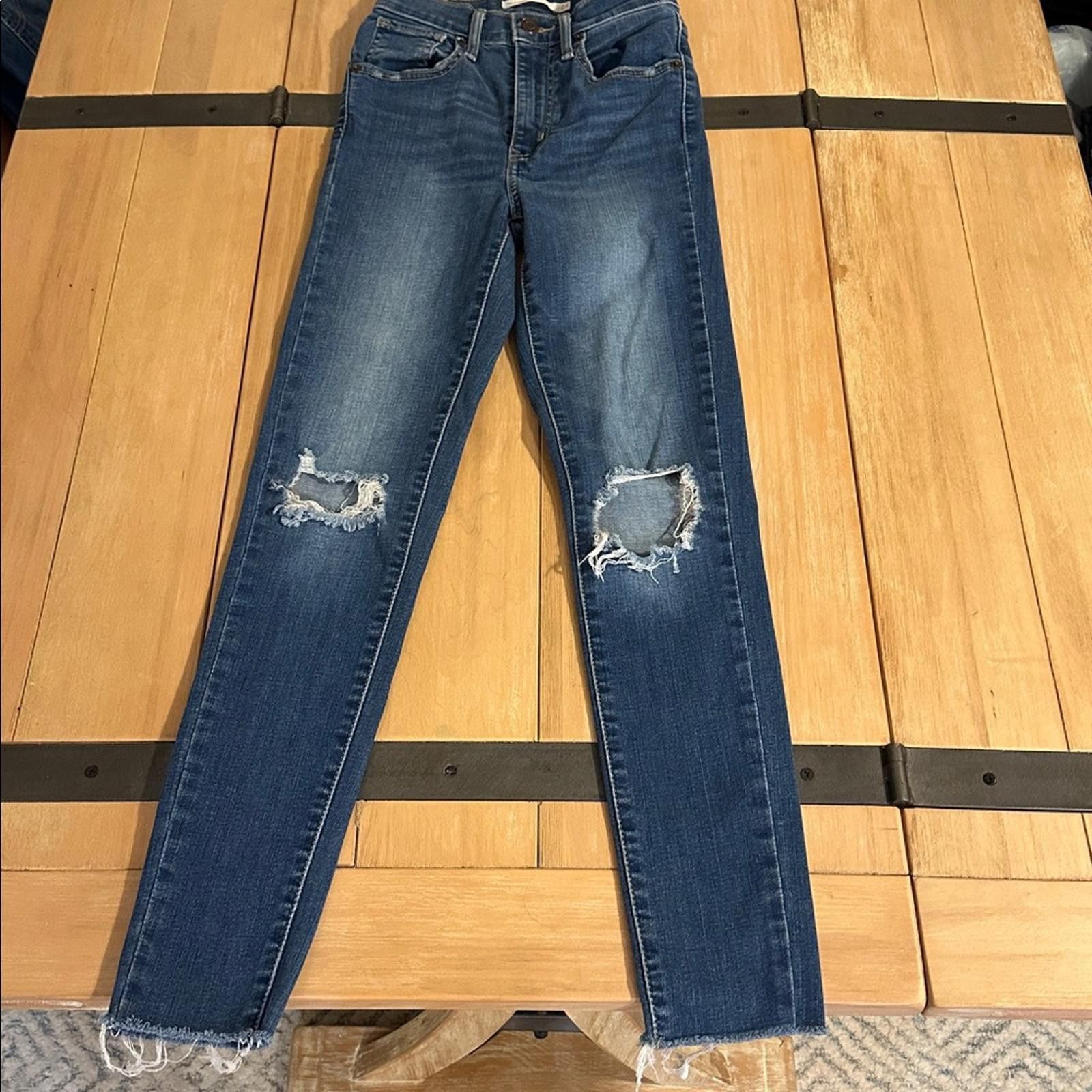 Levi's Levi's Women's sz 24 Mile High Skinny Classic Jeans Size 24" / US 00 / IT 34 - 3 Thumbnail
