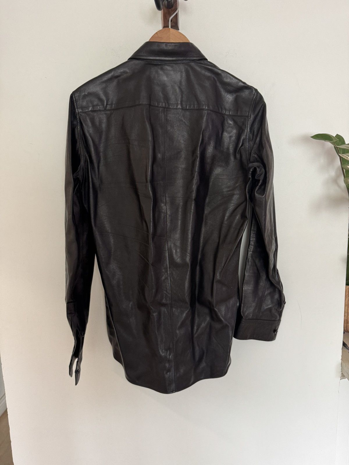 Saint Laurent Paris Fw13 Hedi Leather Shirt Size US M / EU 48-50 / 2 - 5 Thumbnail