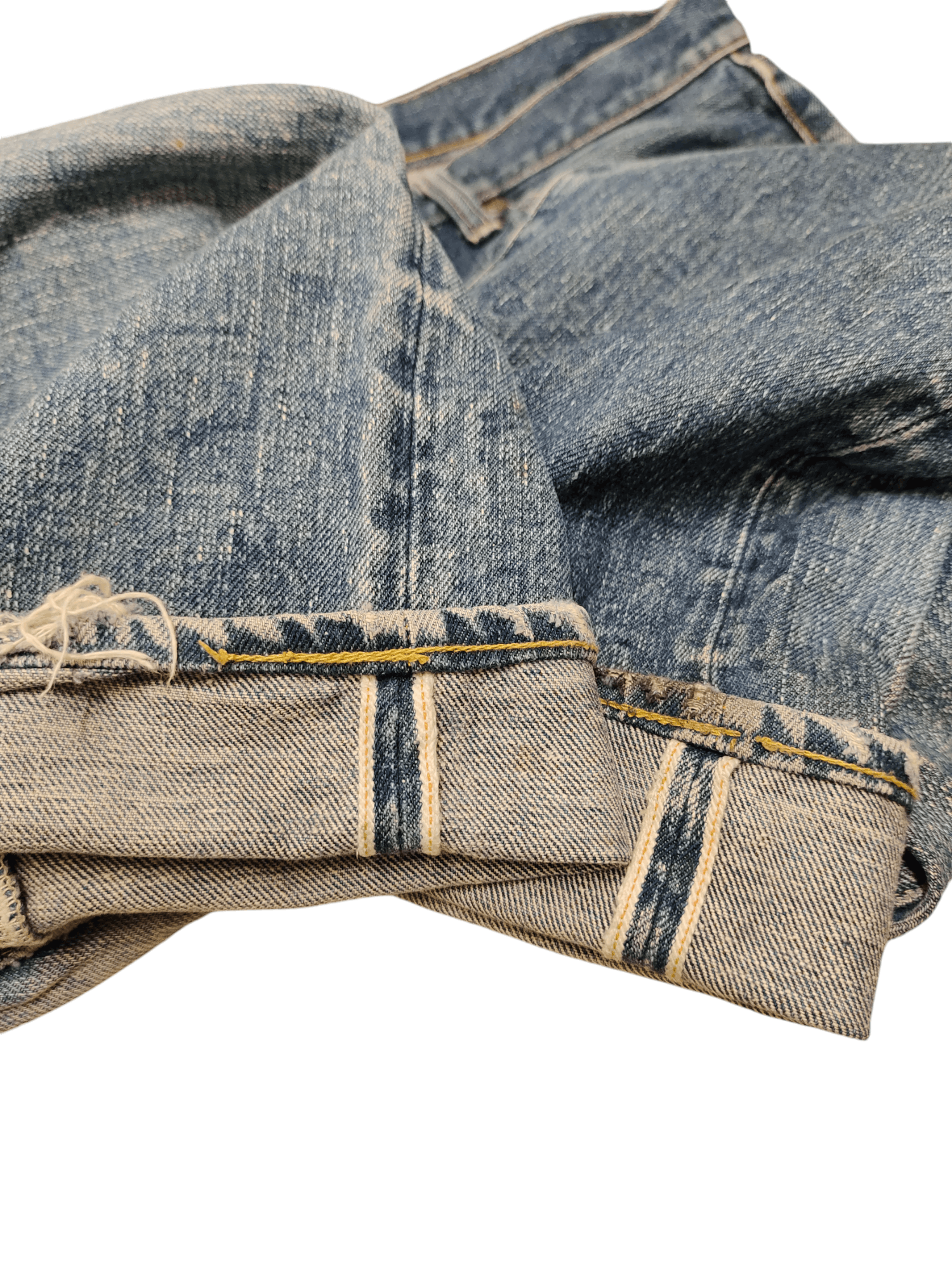 Burgus Plus 1990s Burgus Plus Lot 757 Distress Faded Selvedge Jeans Size US 32 / EU 48 - 11 Thumbnail