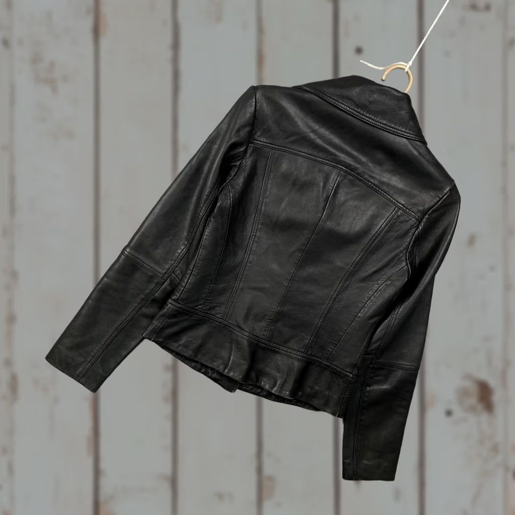 Allsaints VINTAGE AllSaints Leather Biker Jacket Women S Black Jacket Women S Black Leather Biker Time-End 90s Size S / US 4 / IT 40 - 1 Thumbnail