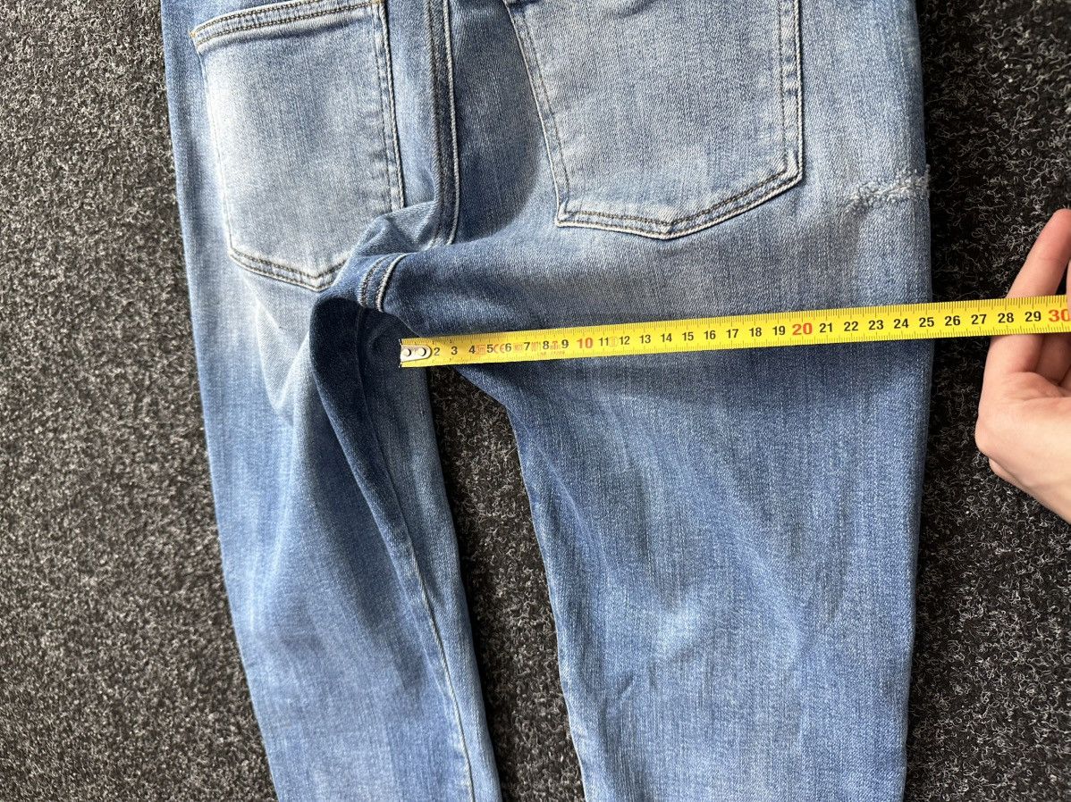 Diesel × Japanese Brand 🚨Diesel Washed Blue White Opium Punk Distressed COPYRIGHT Size 29" - 14 Thumbnail