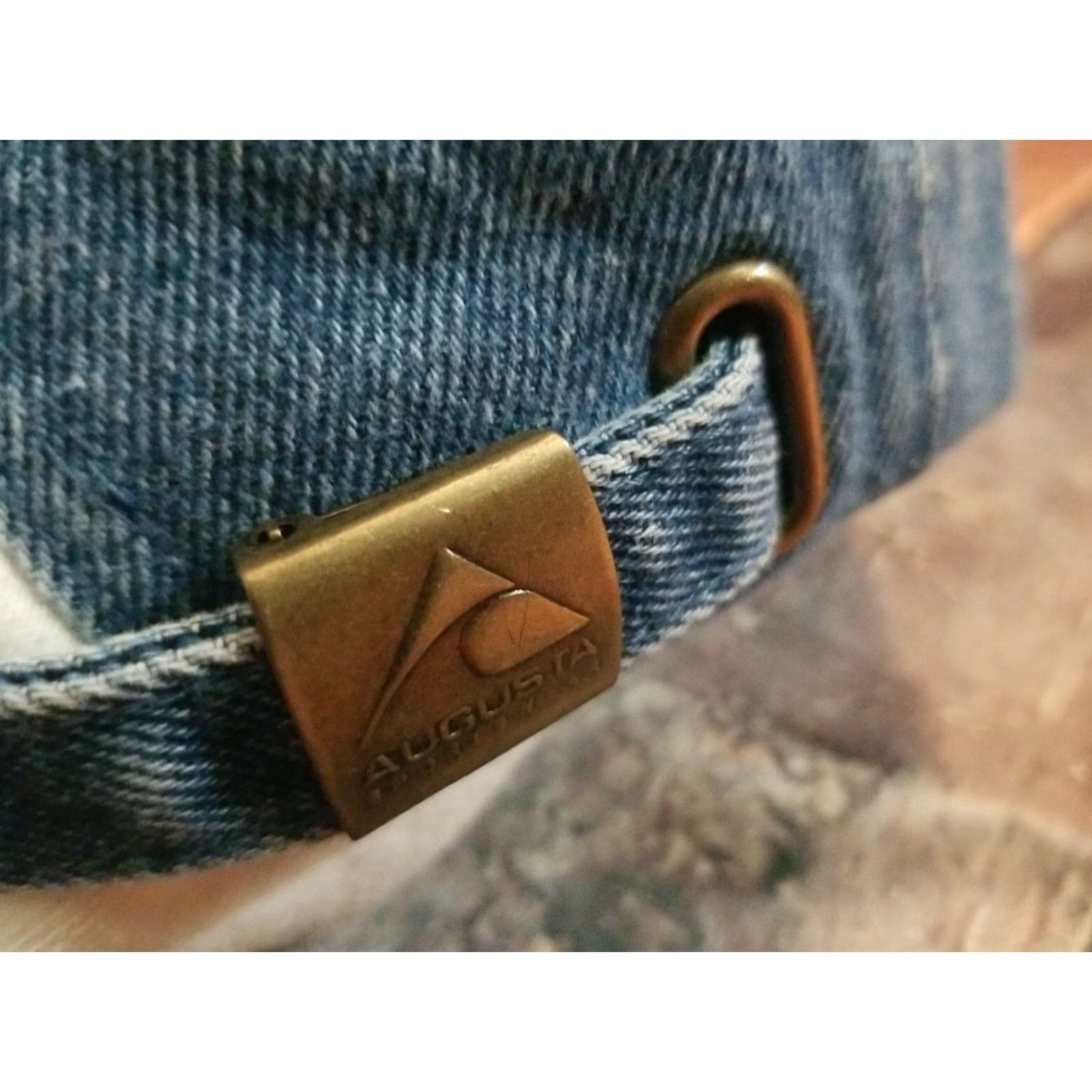 Augusta Sportswear Vintage Augusta Denim Baseball Cap Unisex Adjustable 90s Logo Hat Size ONE SIZE - 4 Thumbnail