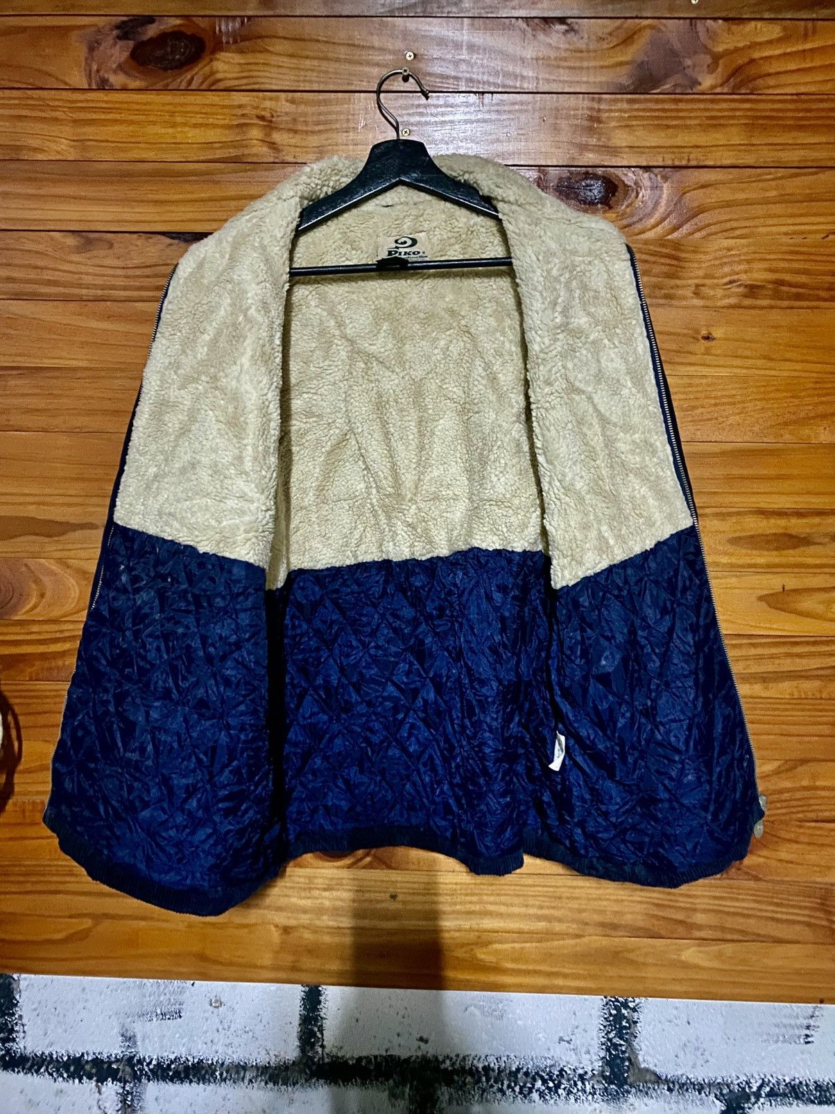 Vintage Vintage Piko Hawaiian Longboard Navy Corduroy Sherpa Jacket Size US M / EU 48-50 / 2 - 8 Thumbnail