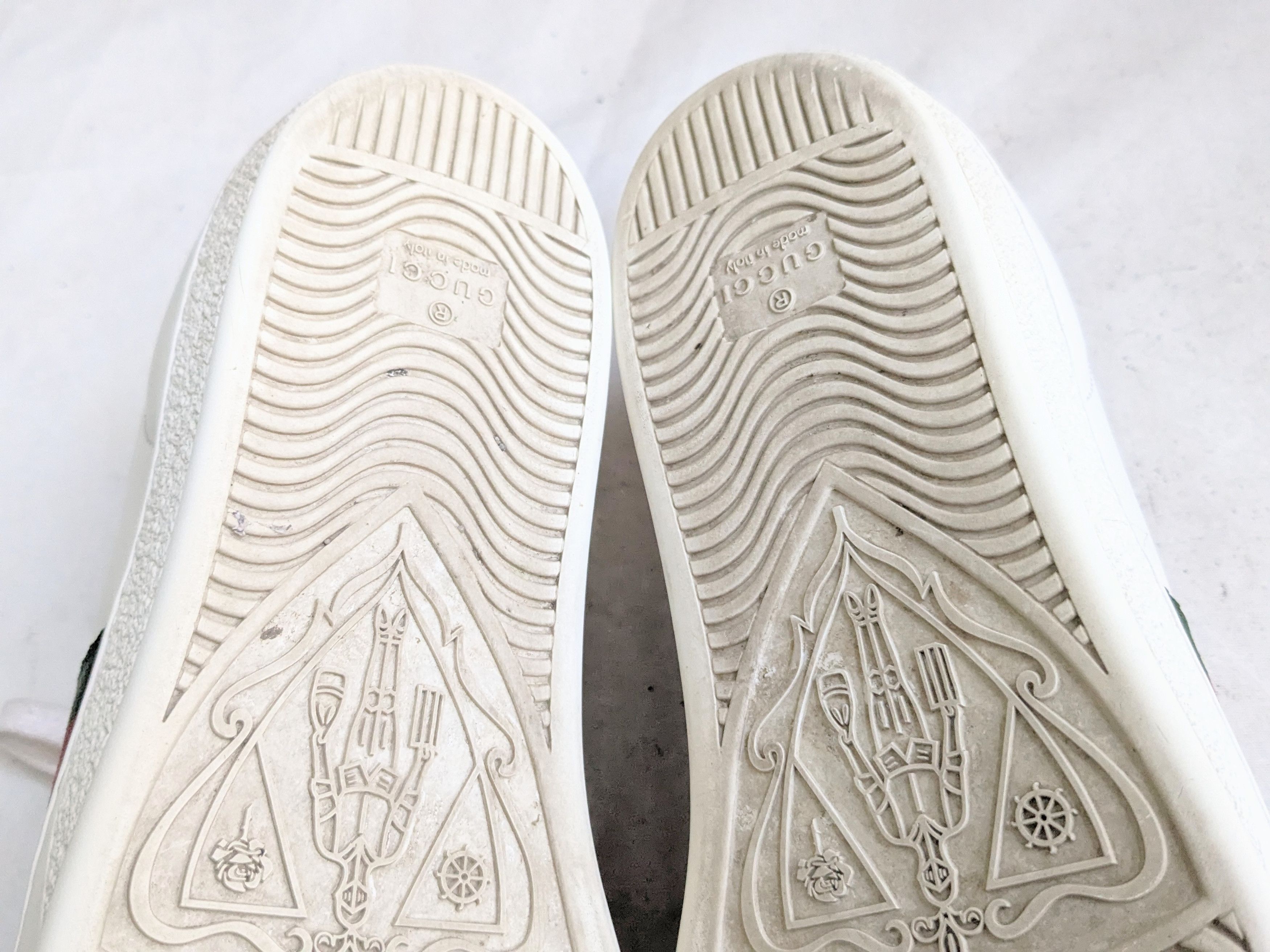 Gucci Gucci Ace Sneakers 7 White Leather Low 386750 Size US 7 / EU 40 - 16 Thumbnail