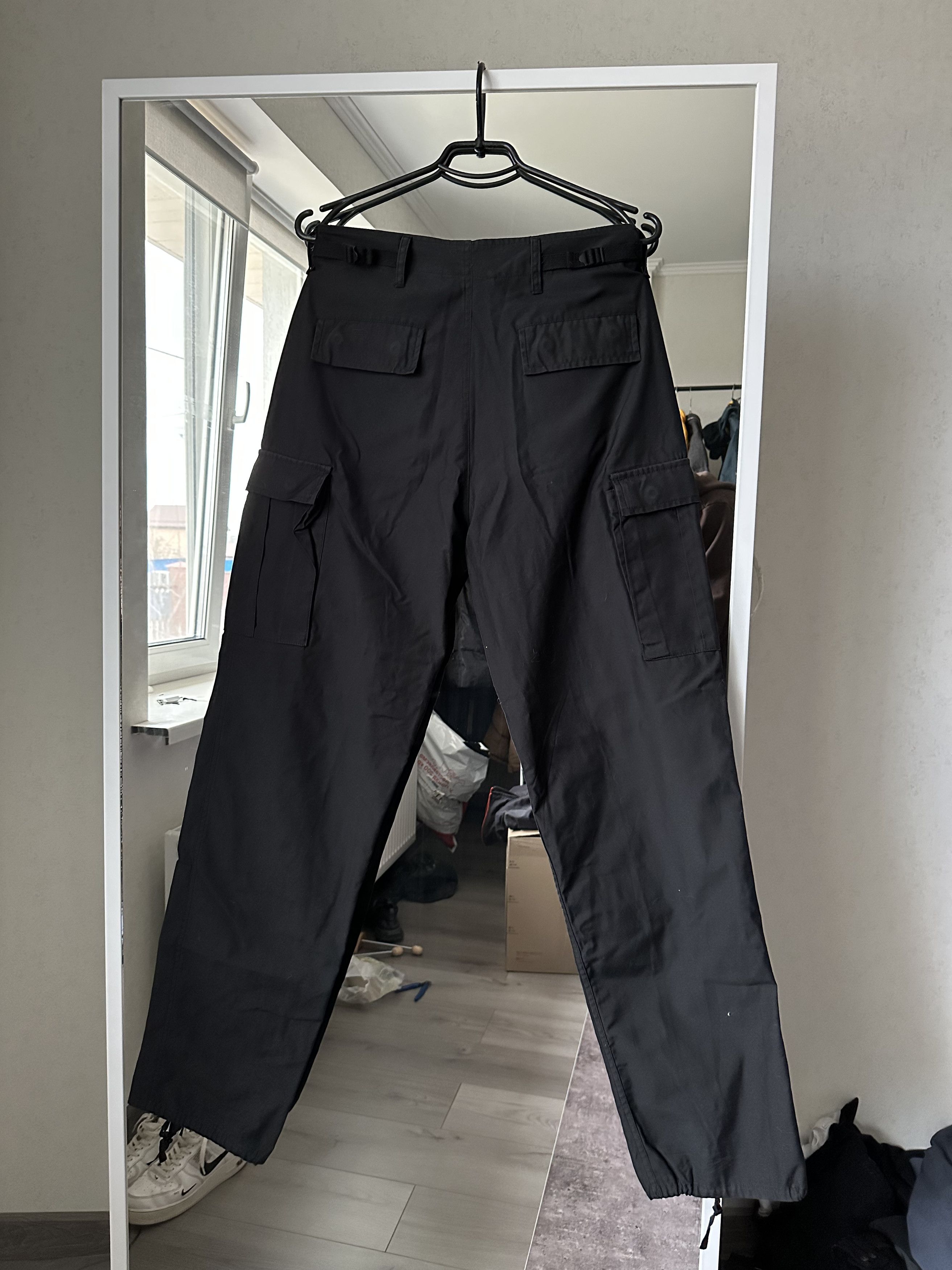 Vintage Fostex Garments Trousers Combat Straight Cargo Denim Pants Size US 30 / EU 46 - 7 Thumbnail