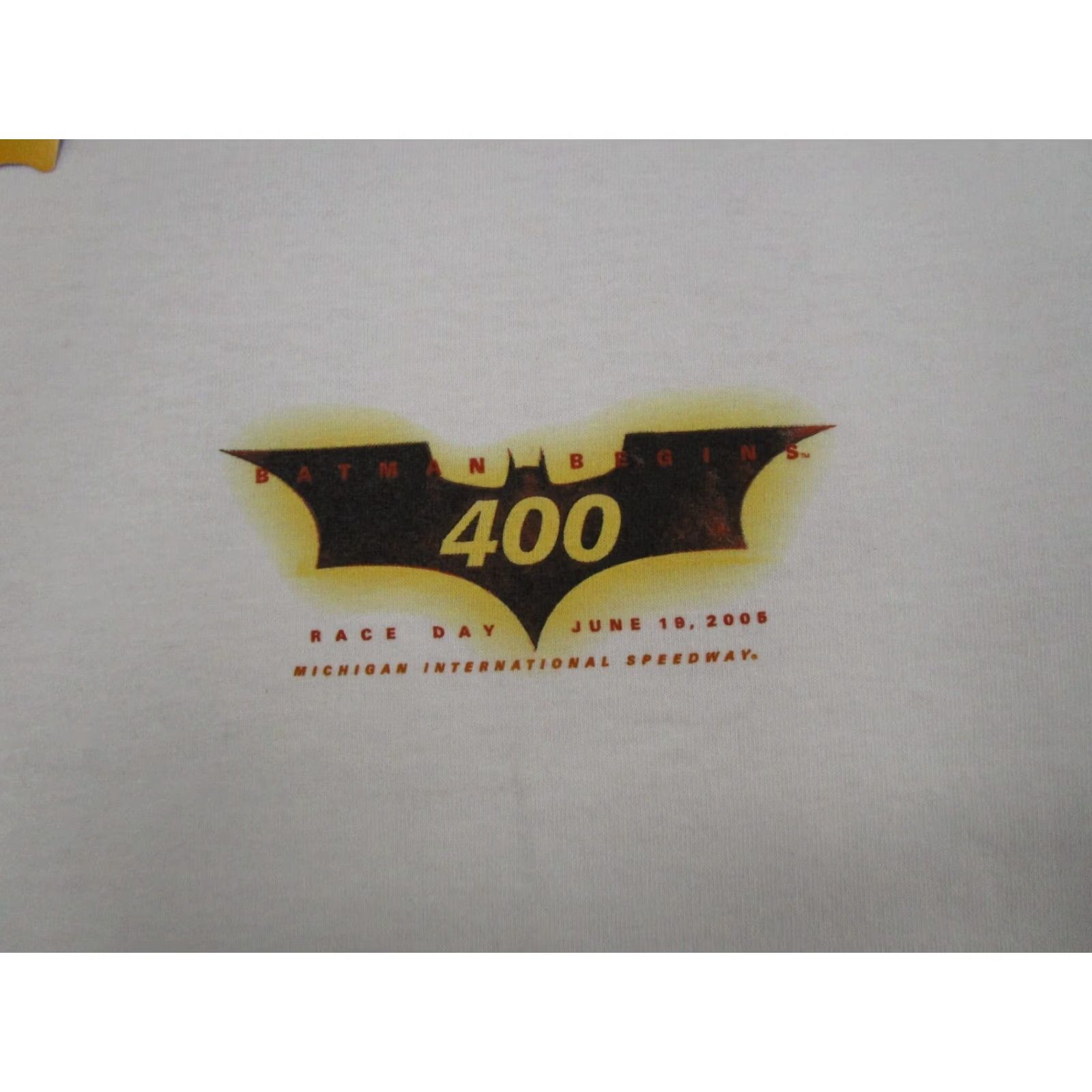 NASCAR NASCAR Batman Begins 400 Race Day 2006 Y2K Racing Promo Shirt Size M NEW Read Shirt Men White Batman Logo Crew Neck Short Sleeve Cotton Knit Vintage? Size US M / EU 48-50 / 2 - 2 Thumbnail