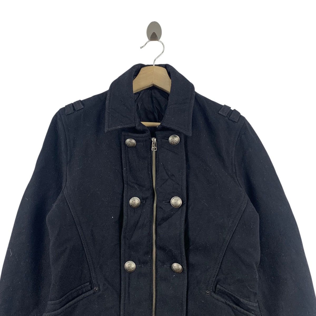 Japanese Brand PPFM Japanese Punk Brand Parade Design Black Coat Jacket Size US M / EU 48-50 / 2 - 2 Thumbnail