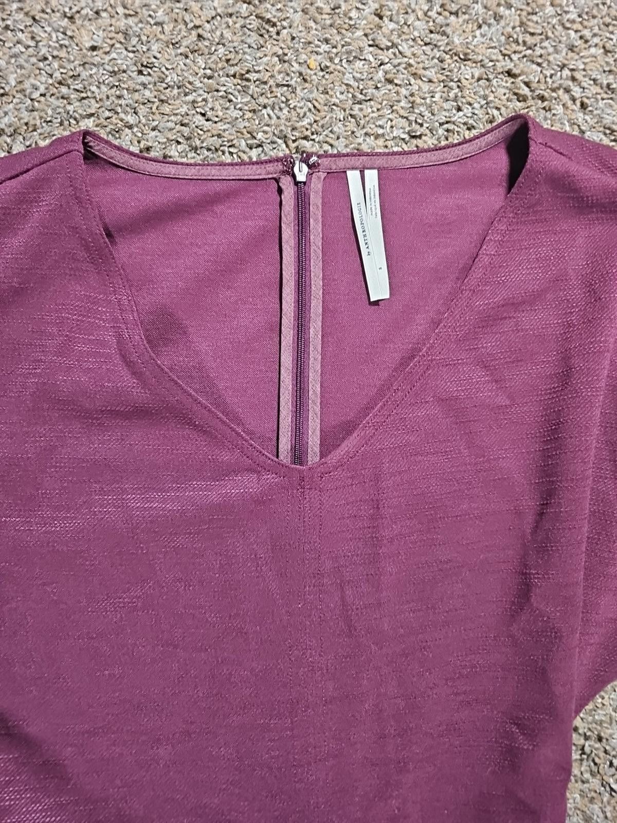 Other anthropologie Purple 1 Piece Belted Small Pantsuit Size 28" / US 6 / IT 42 - 2 Thumbnail