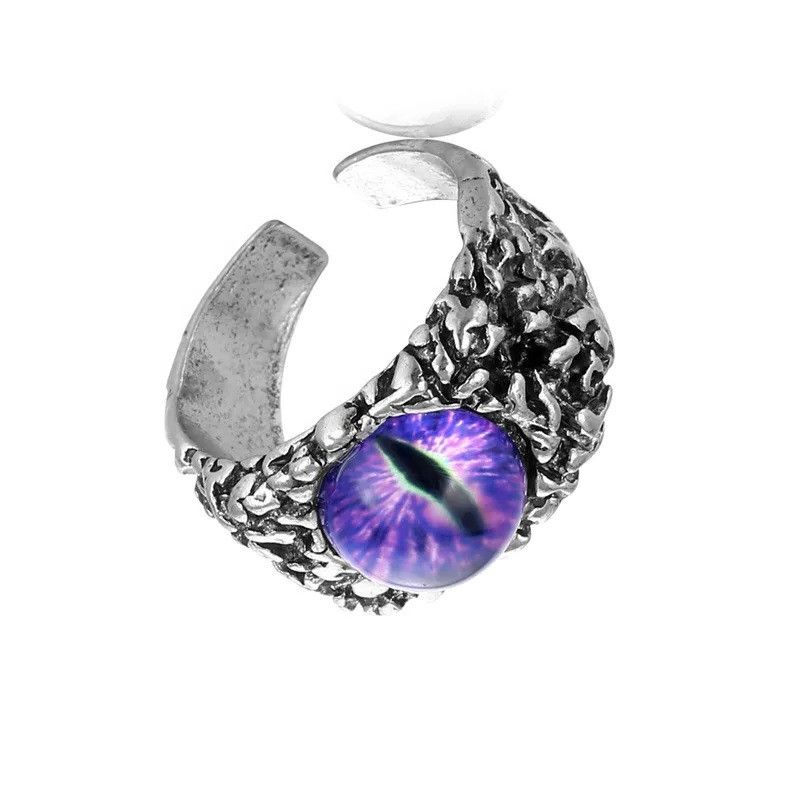 Jewelry Hip-hop Eye Dragon Ring Size ONE SIZE - 4 Thumbnail