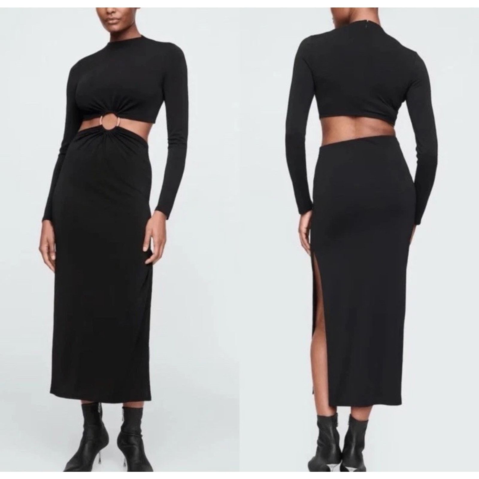 Cult Gaia GAP x Cult Gaia - Cut-Out Ring Long Sleeve Maxi Dress/S/NWT Size S / US 4 / IT 40 - 3 Thumbnail