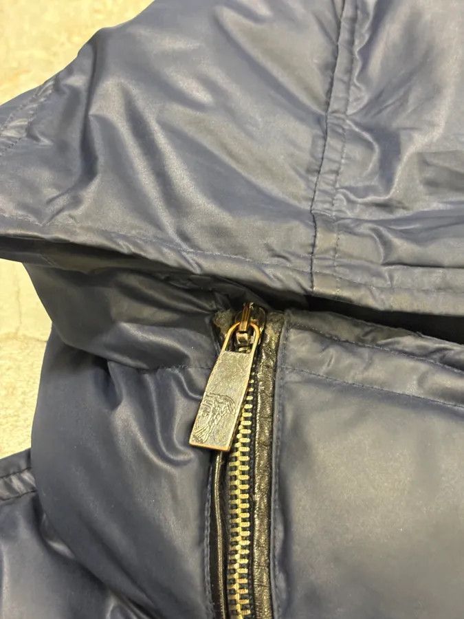 Versace Versace Navy Quilted Nylon Asymmetrical Puffer Jacket Size US S / EU 44-46 / 1 - 10 Thumbnail