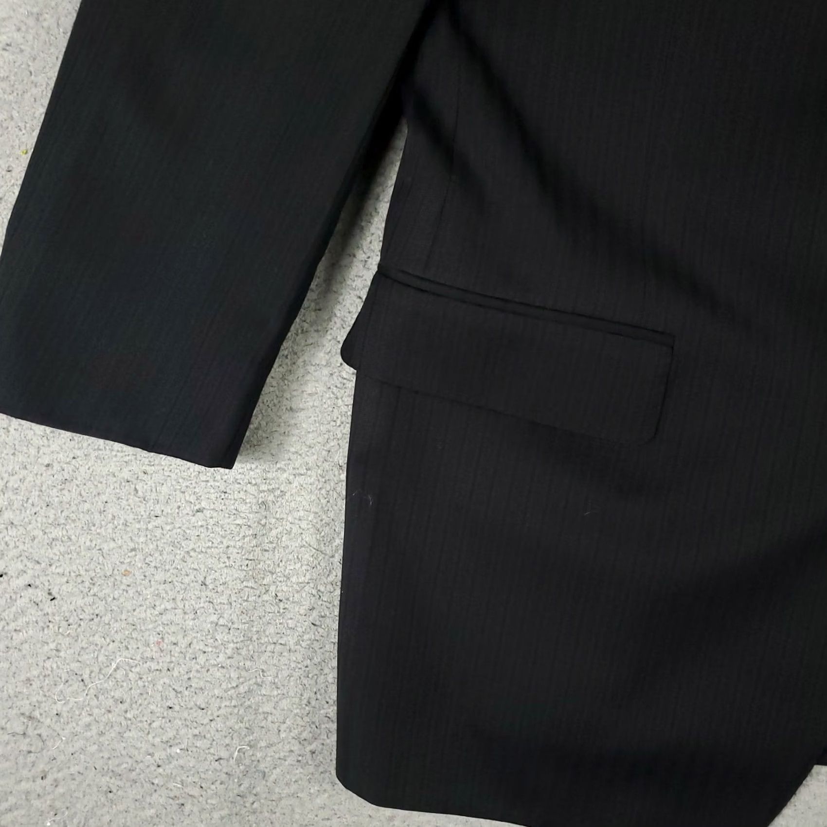 Canali Canali Blazer Mens Size 44 US 54/EU Black Wool Italy Sport Coat Jacket Size 44R - 3 Thumbnail