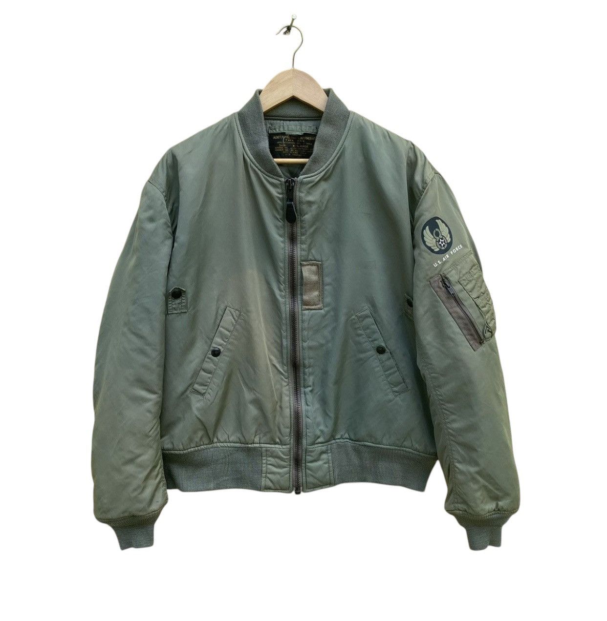 Vintage type ma-1 us air force flight bomber jacket