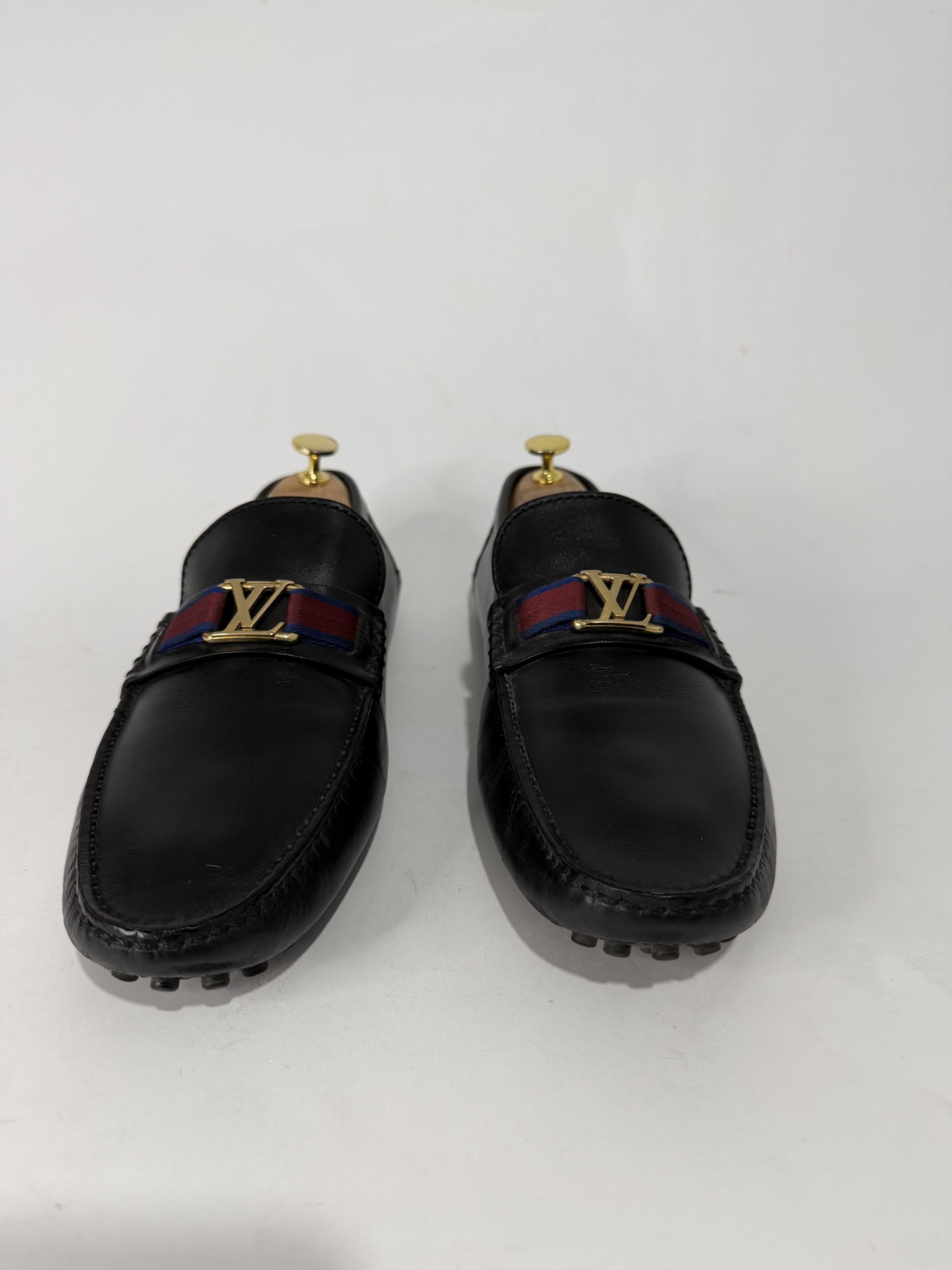 Louis Vuitton LLouis Vuitton Black Leather Hockenheim Loafers Size US 9 / EU 42 - 2 Thumbnail