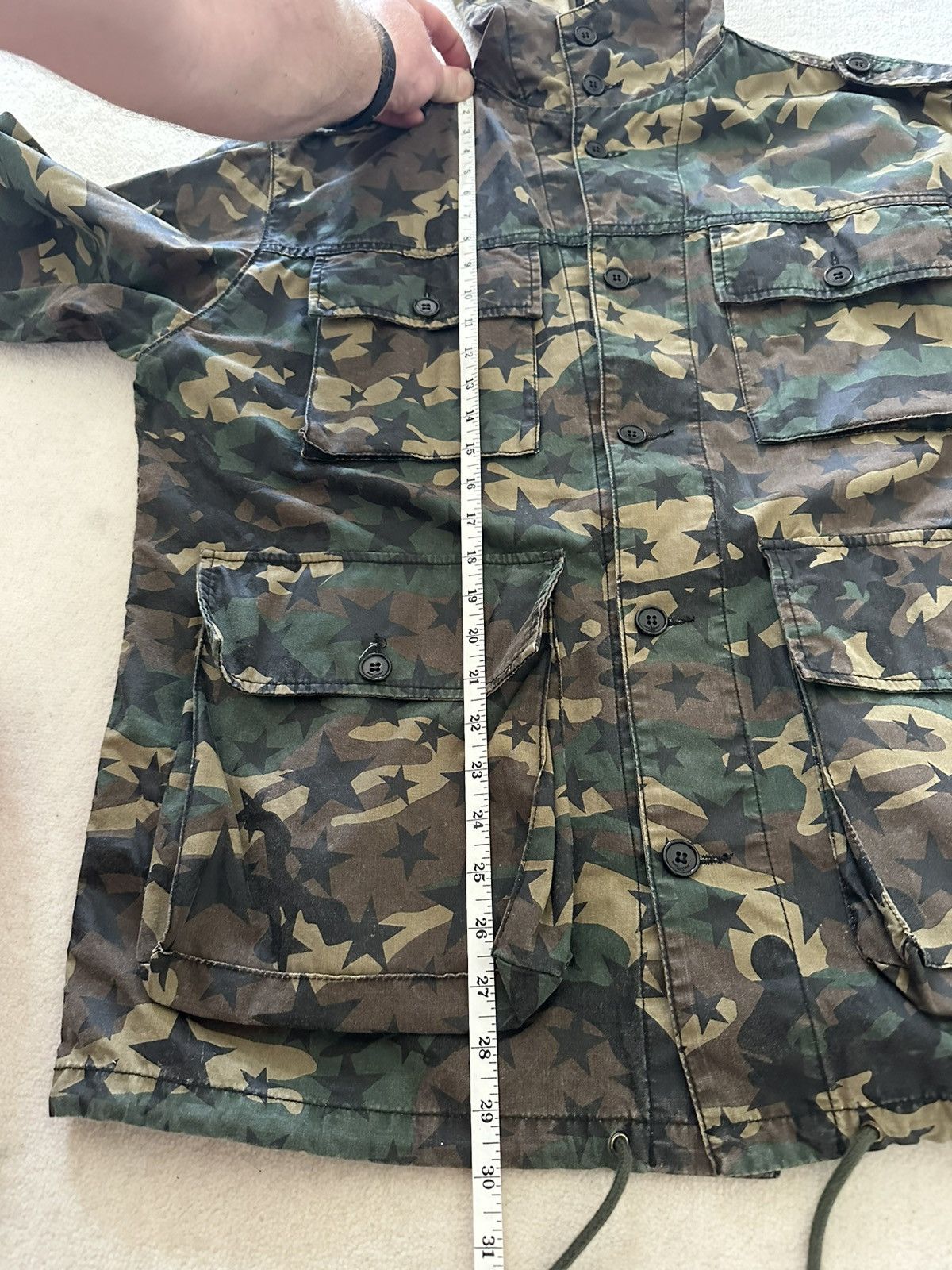 Saint Laurent Paris $2189 Saint Laurent camo star hoodie jacket XL grail Size US XL / EU 56 / 4 - 7 Thumbnail