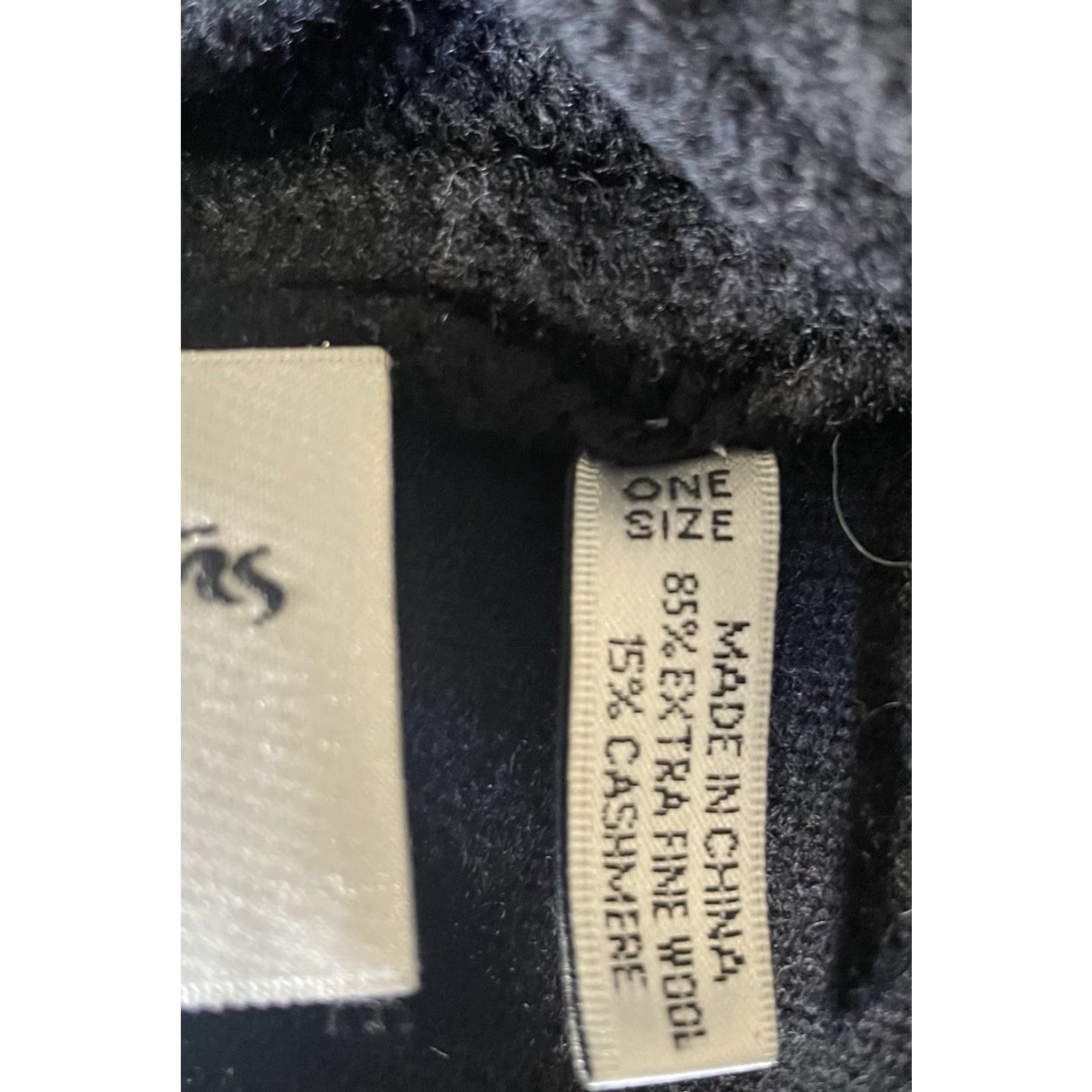 Michael Stars Michael Stars Women Cardigan Sweater Open Black Cashmere Wool One Size M/L Regular Set Size M / US 6-8 / IT 42-44 - 7 Thumbnail