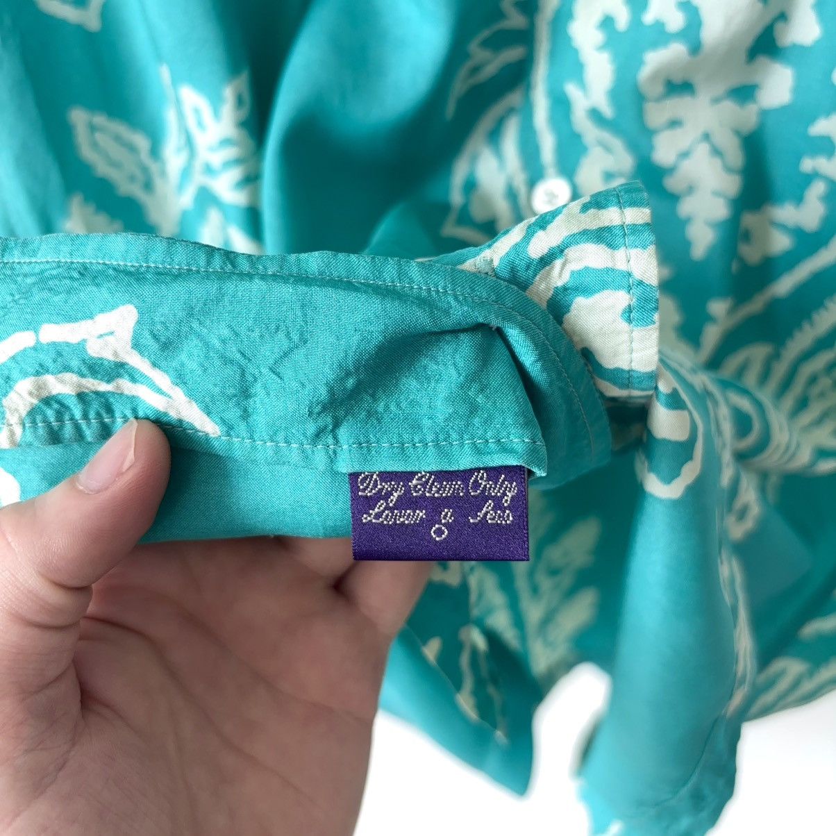 Ralph Lauren Purple Label 100% Silk Floral Hawaiian Shirt Made in Italy Size US L / EU 52-54 / 3 - 12 Thumbnail