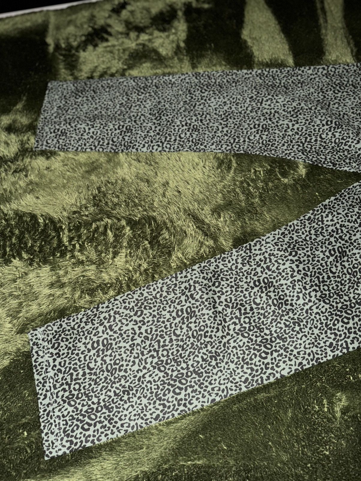 Pleasures [34] Pleasures crystal leopard pattern denim pants green Size US 34 / EU 50 - 11 Thumbnail