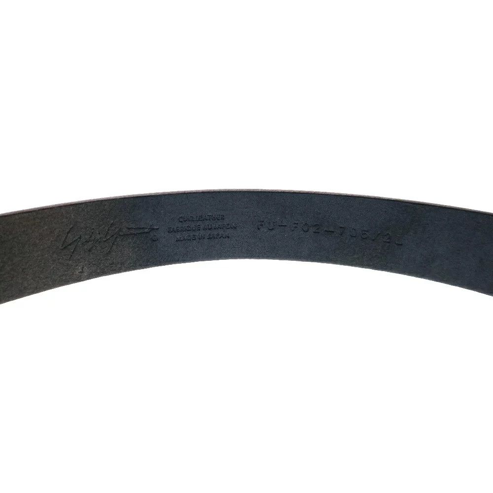 Yohji Yamamoto Yohji Yamamoto POUR HOMME // 97SS Logo Plate Leather Belt Size ONE SIZE - 5 Thumbnail