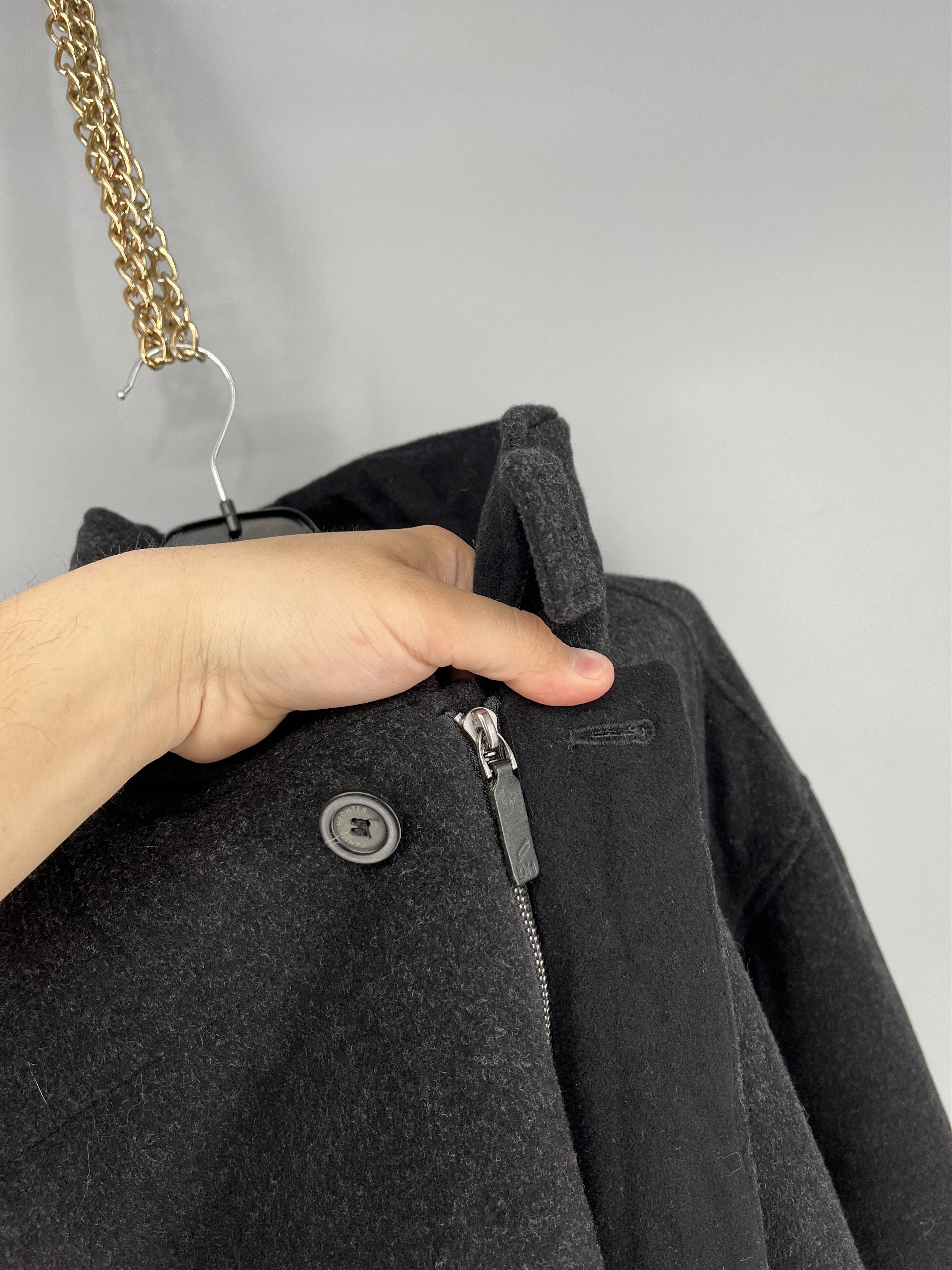 Daniel Hechter Daniel Hechter Mens 48 XL Zip Up Jacket Cashmere Coat Jacket Size US XL / EU 56 / 4 - 8 Thumbnail