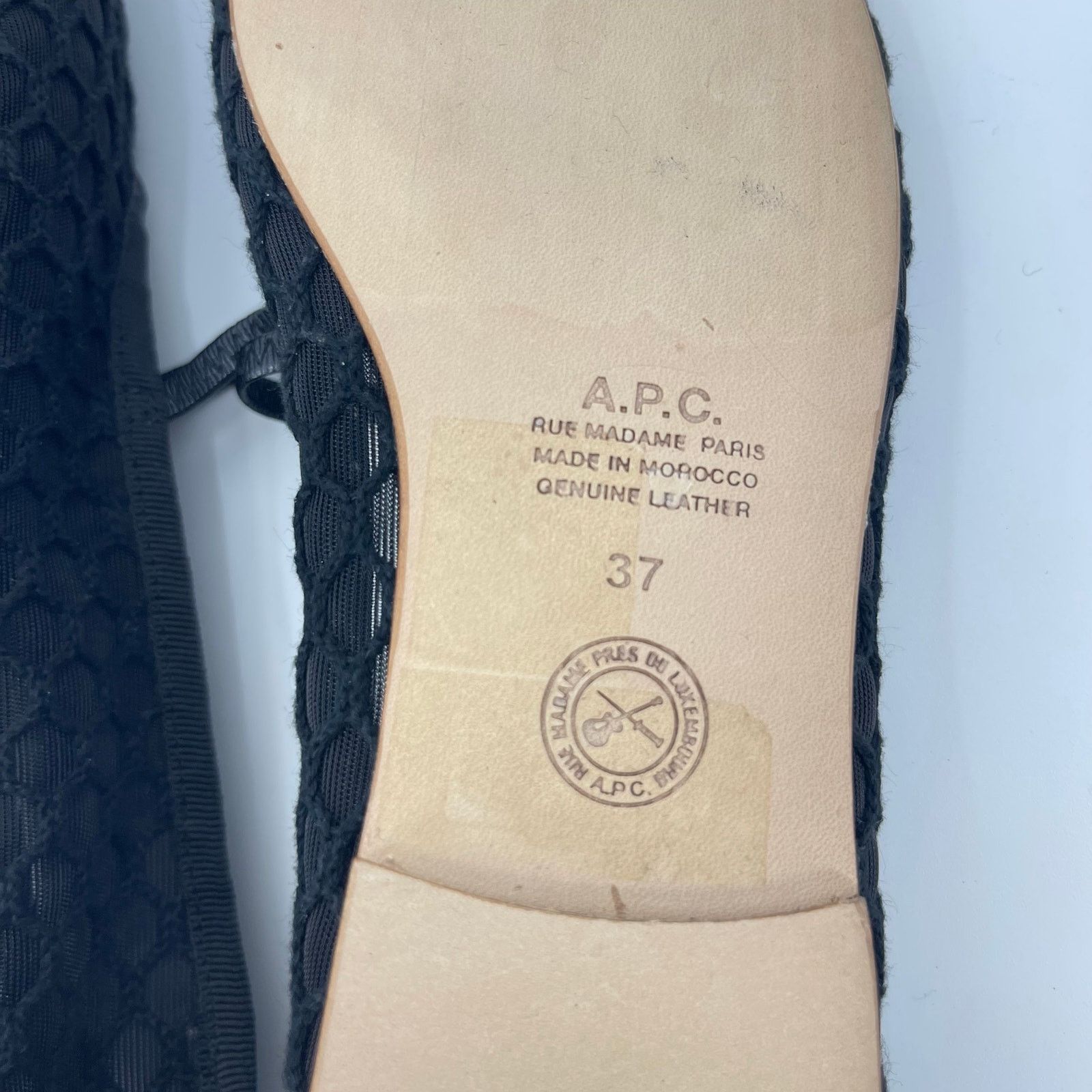 A.P.C. A.P.C. | Black Mesh Swan Ballet Mary Jane Flats 37 Size US 7 / IT 37 - 12 Thumbnail