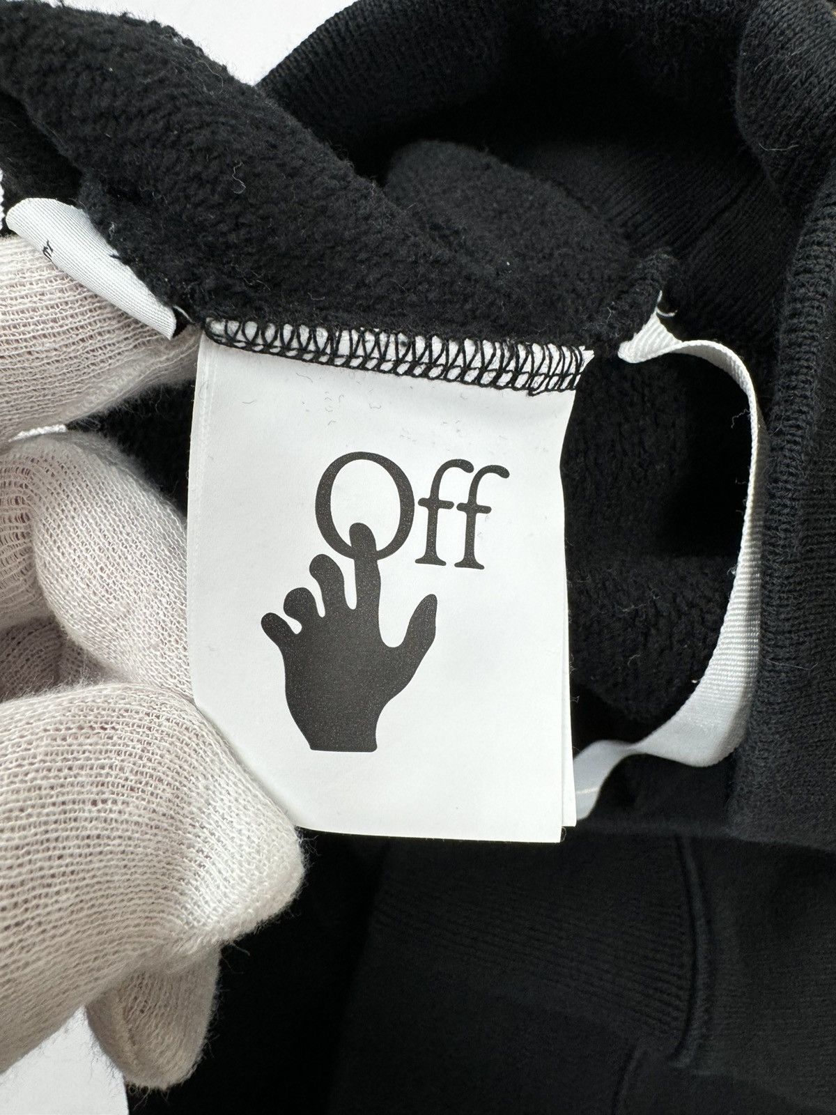Off-White Off-White Black Caravaggio Diagonal Hoodie Size US M / EU 48-50 / 2 - 12 Thumbnail