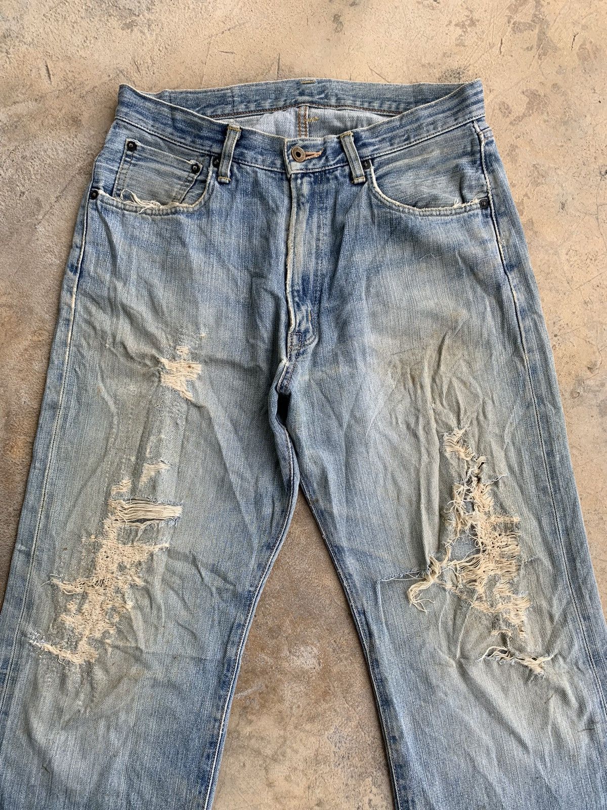 Edwin × Vintage Vintage Edwin 505 Selvedge Japanese Distressed Denim Size US 32 / EU 48 - 6 Thumbnail
