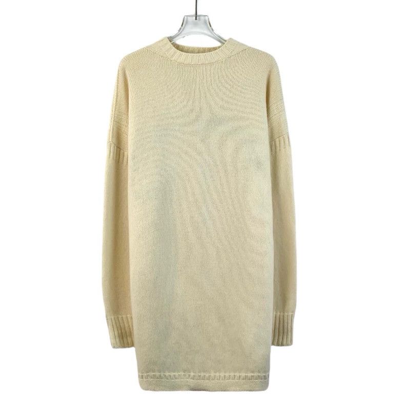 Dior Beige Logo Knit Wool Cashmere Sweater - dmc Size US M / EU 48-50 / 2 - 1 Thumbnail
