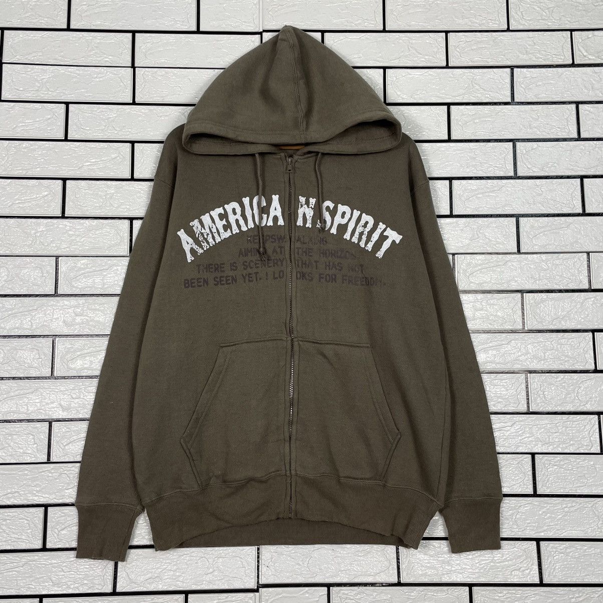 Other Vintage Oblo Design American Spirit Zipper Hoodie Size US L / EU 52-54 / 3 - 1 Thumbnail