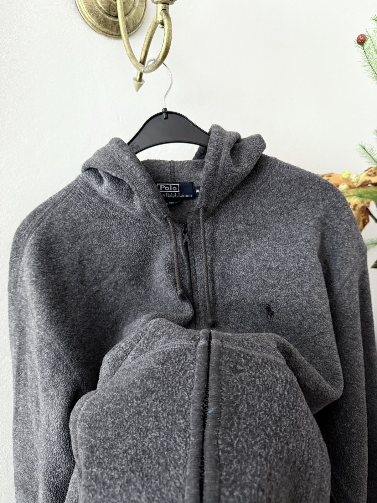 Polo Ralph Lauren Vintage Polo Ralph Lauren Fleece Zip Up Hoodie Size US XL / EU 56 / 4 - 8 Thumbnail