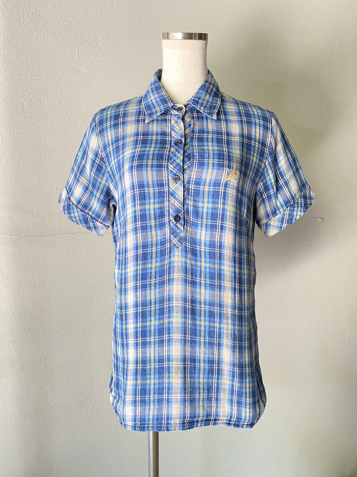 Hysteric Glamour Hysteric Glamour Blue Plaid Button-Up Shirt. Size S / US 4 / IT 40 - 1 Thumbnail