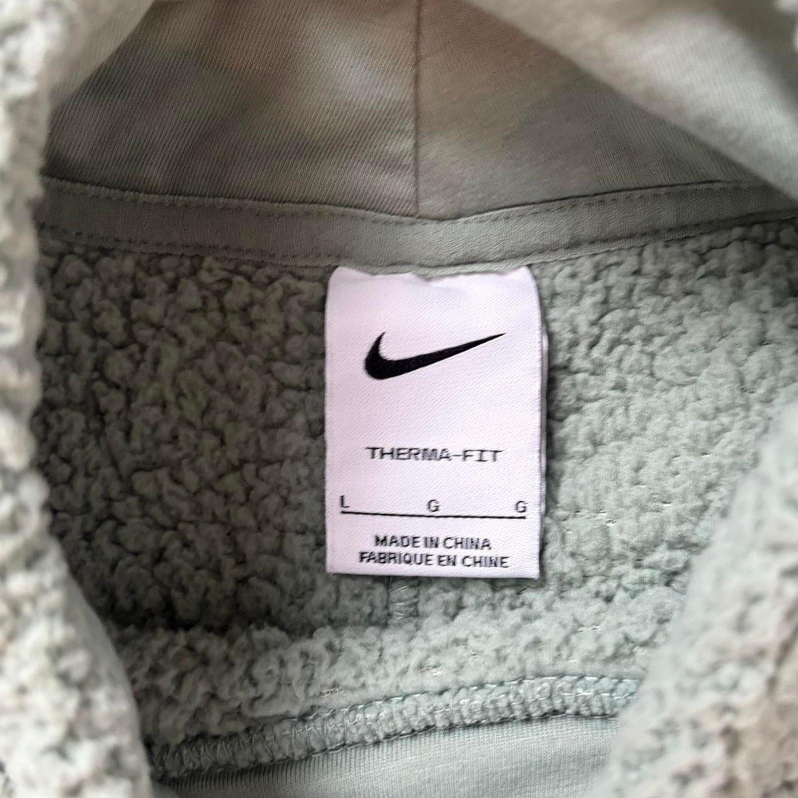 Nike Nike green Sherpa fleece sweatshirt Size L Size L / US 10 / IT 46 - 2 Thumbnail