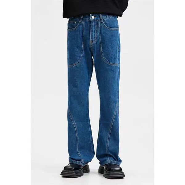 Japanese Brand VIBE Harajuku original micro-flare floor-length jeans Size US 31 - 6 Thumbnail