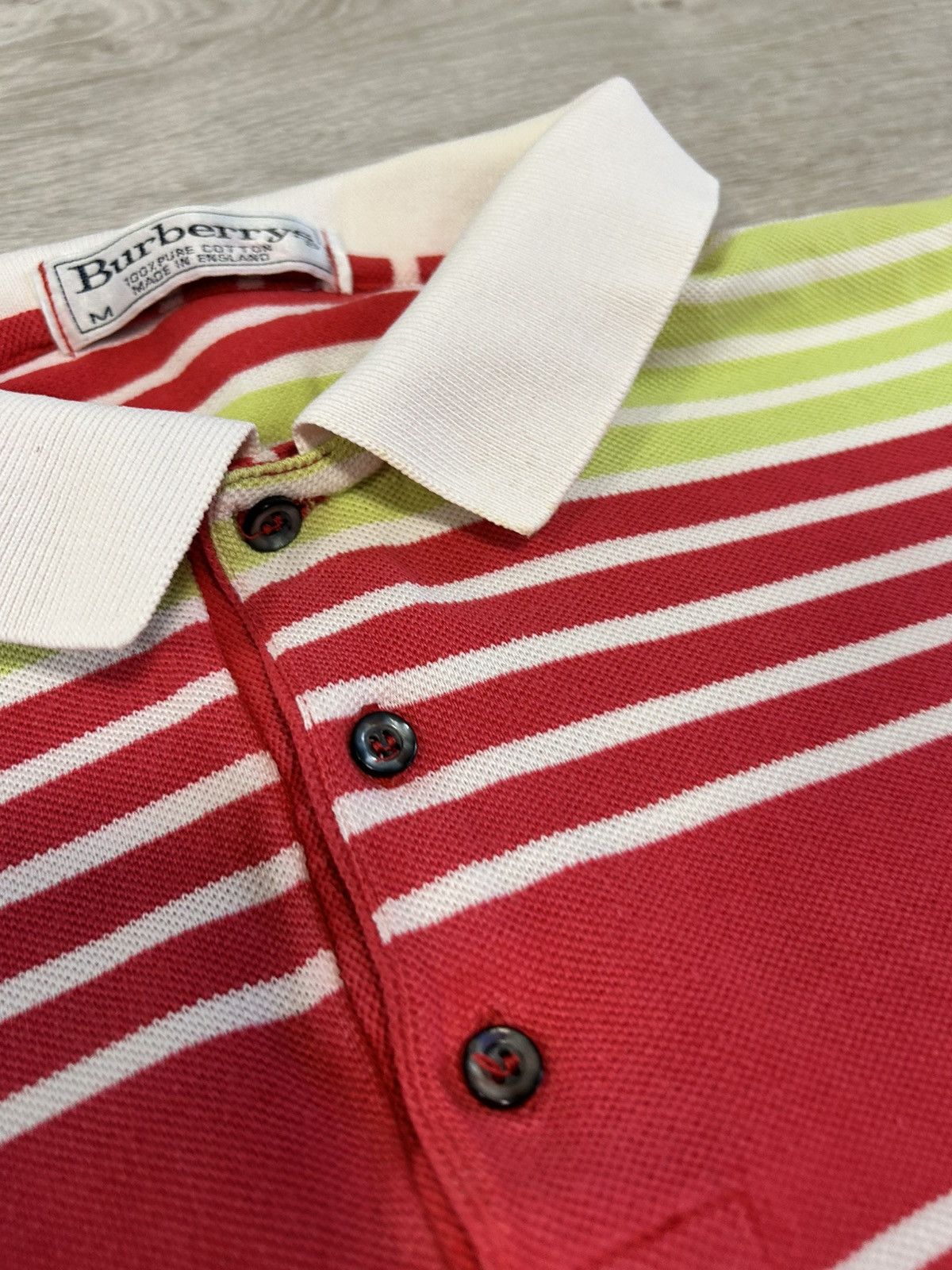 Burberry Vintage Burberrys London Polo Striped Size M UK product Size US M / EU 48-50 / 2 - 5 Thumbnail