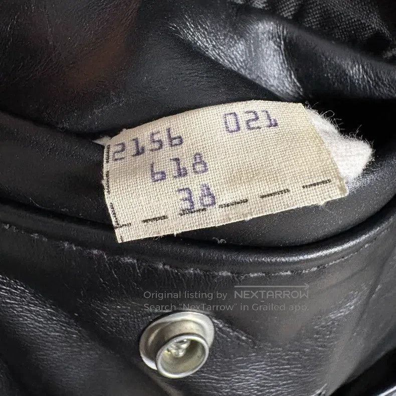 Schott Schott Cowhide classic lapel cable-stayed motorcycle leath Size US XS / EU 42 / 0 - 6 Thumbnail