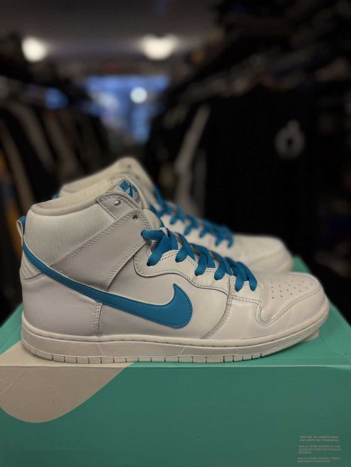 Nike Dunk High Top Blue Mulder Size 11 High Top Size US 11 / EU 44 - 1 Thumbnail